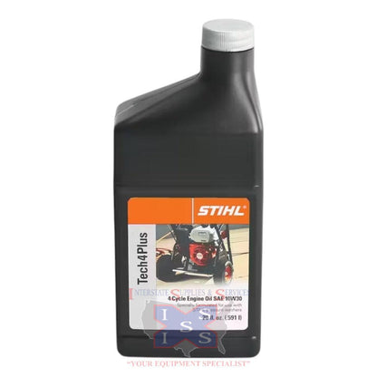 Stihl Tech 4 Plus SAE 10W30 Engine Oil (20 oz) Case of 6 7010 319 0001.