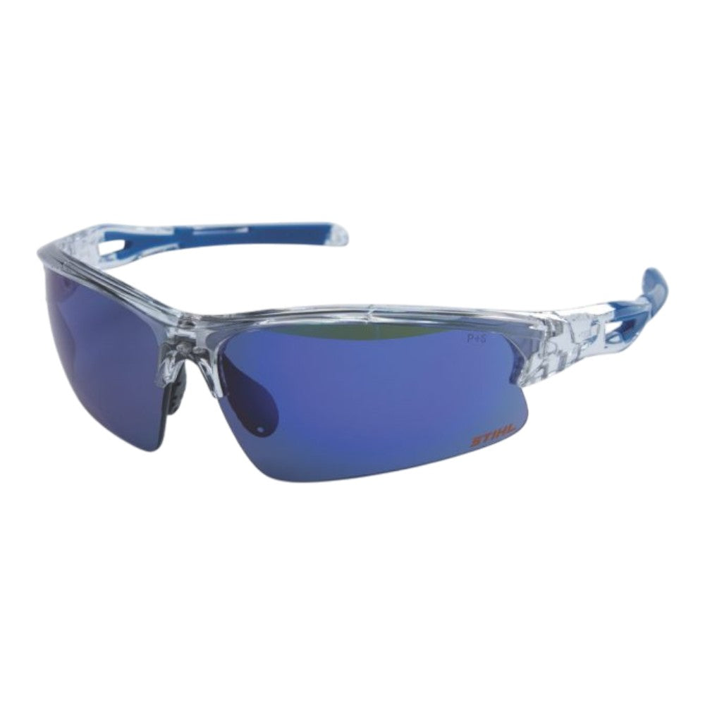 Stihl Protective Glasses (Blue Frame/Blue Mirror Lens) 7010-884-0384