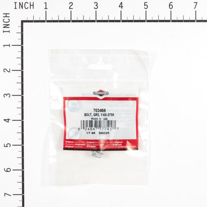 Briggs & Stratton Bolt, Gr5, 1/4X.0750 703466