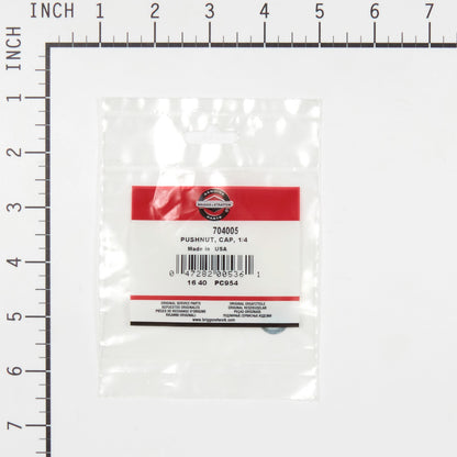 Briggs & Stratton Pushnut, Cap, 1/4 704005