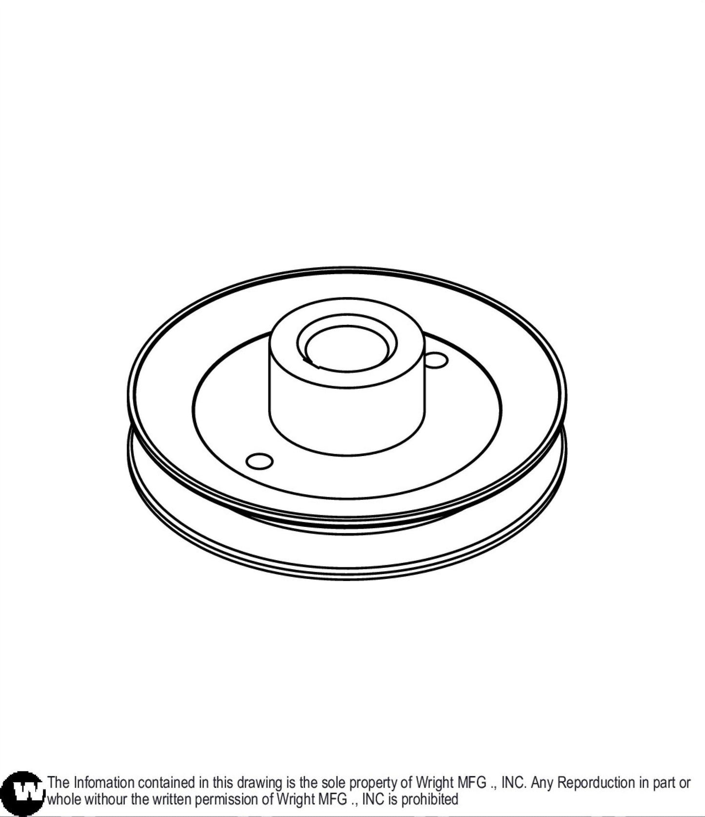 5-1/4" OD Pulley 71410012.