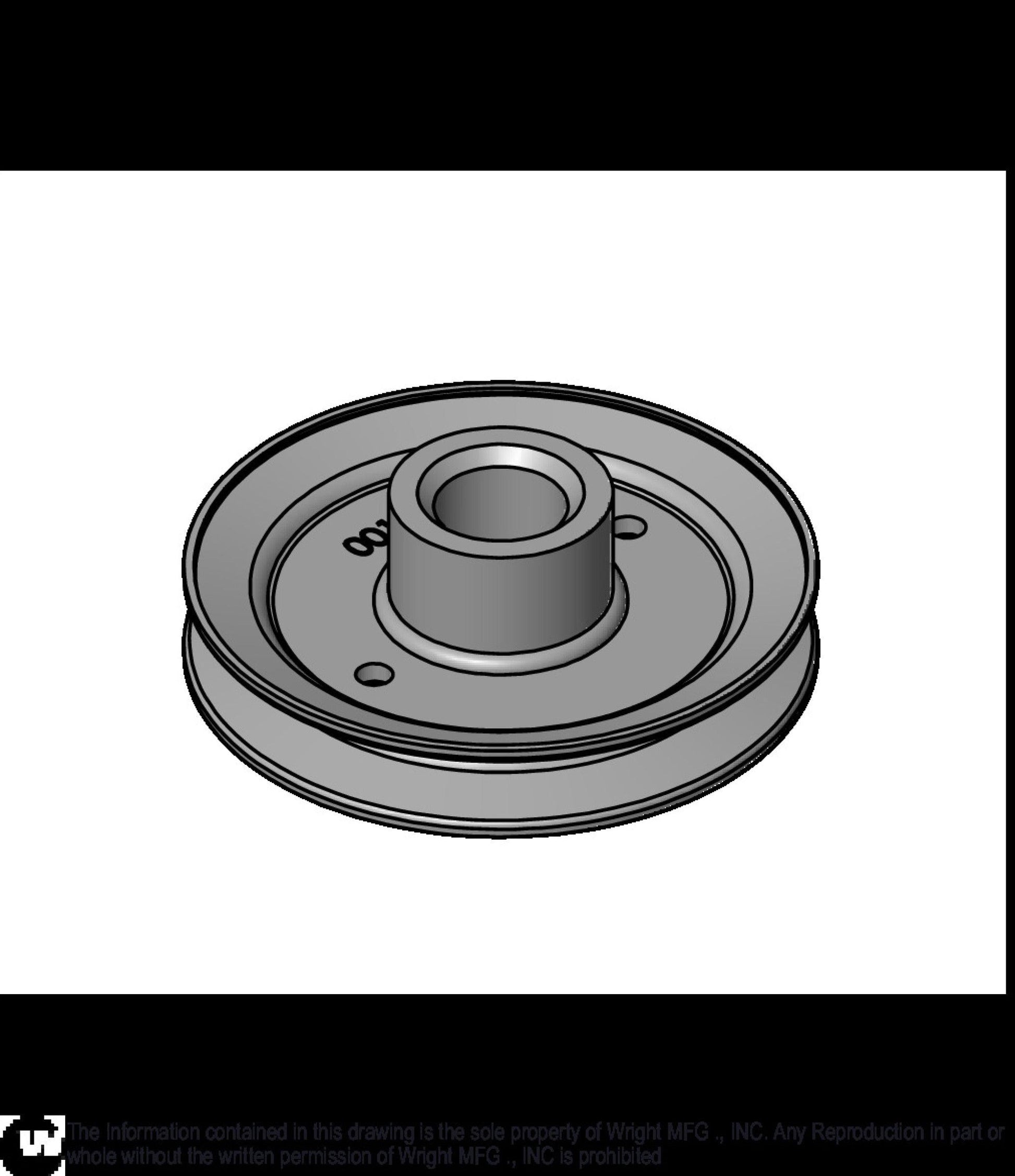 5-1/4" OD X A/B Grove X 1.125" Engine Pulley 71410016.