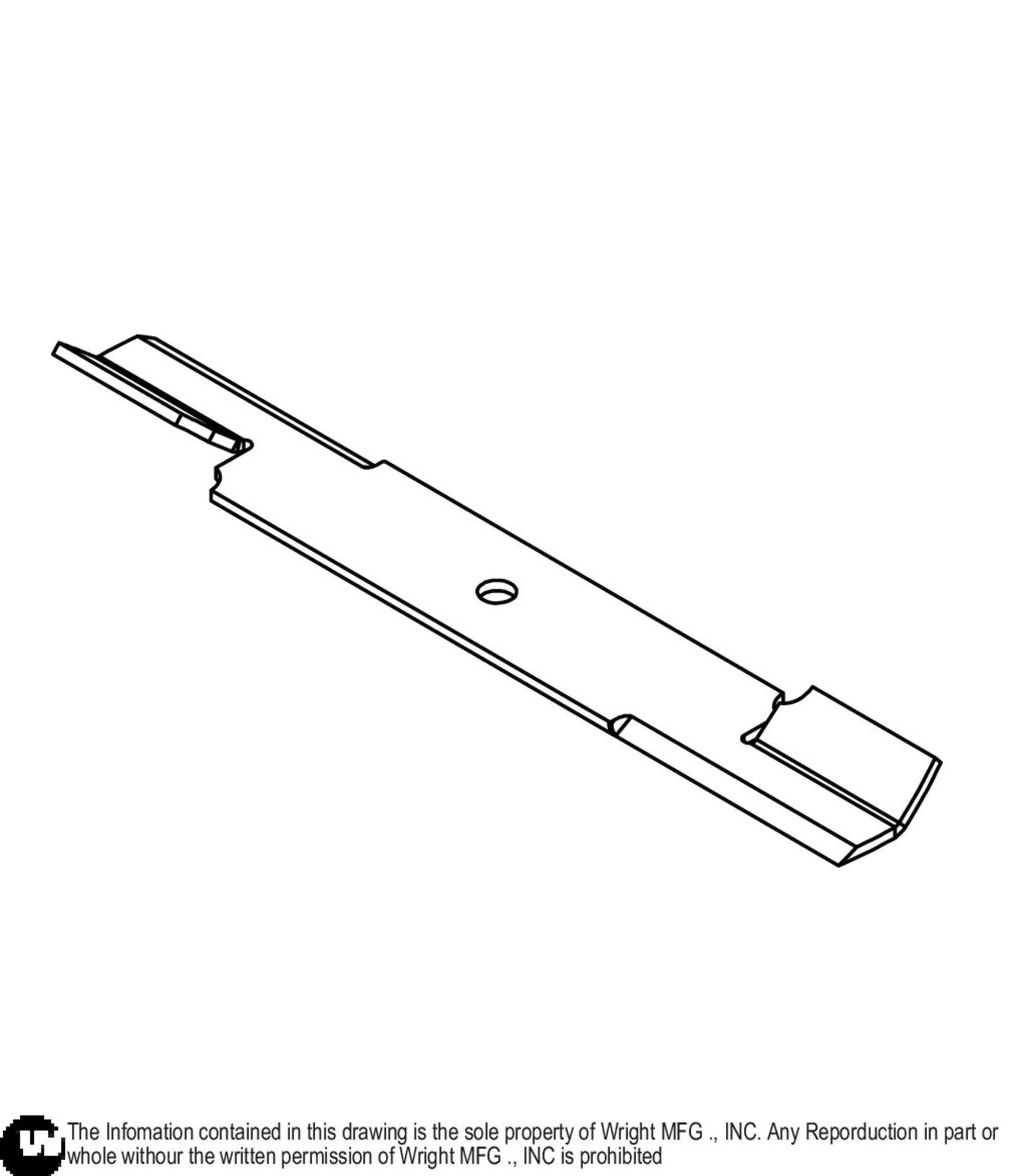 18 Inch Blade For 52 Deck 71440001.