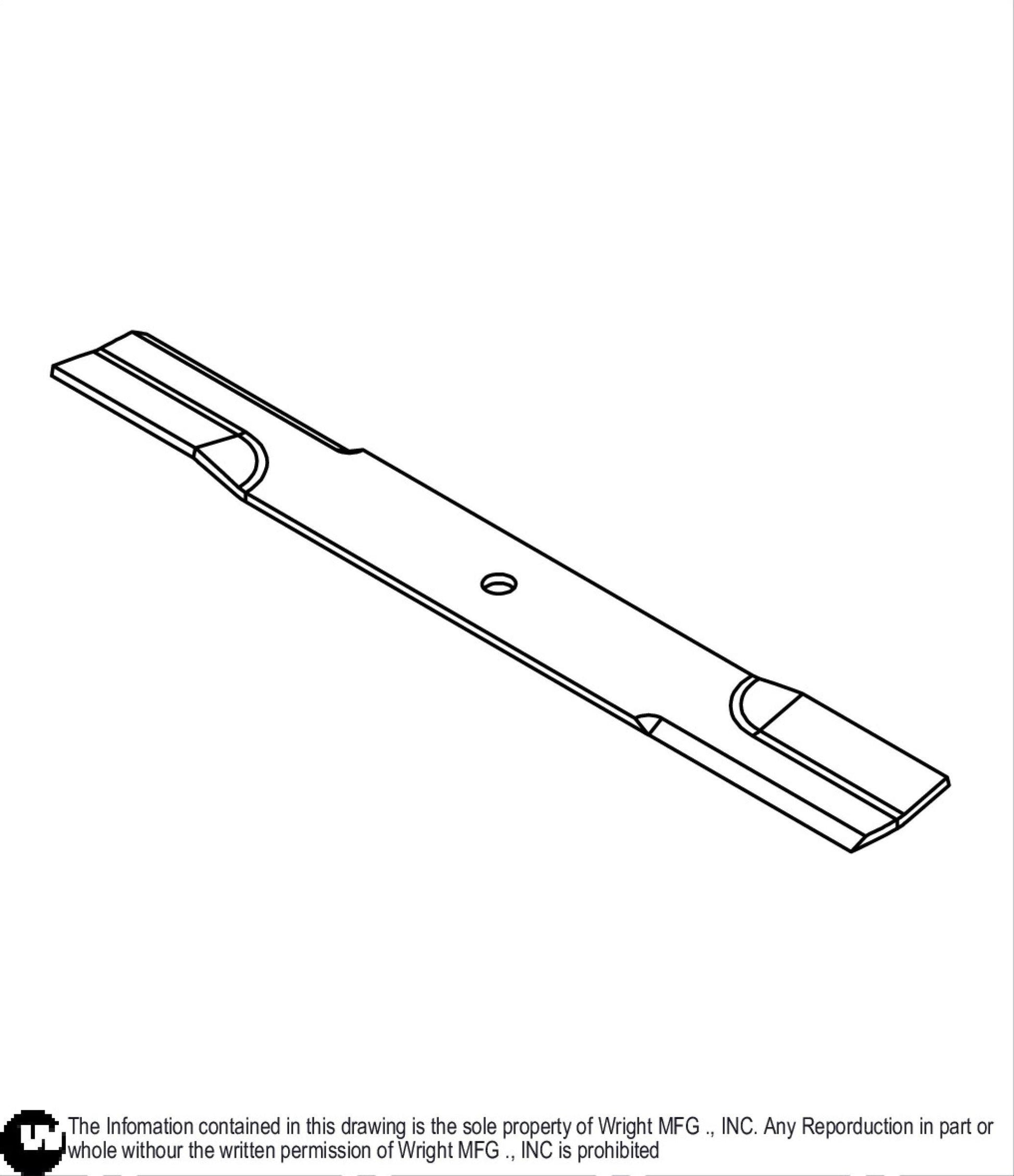 21 Inch Rolled Airfoil Low Lift Blade 71440013.