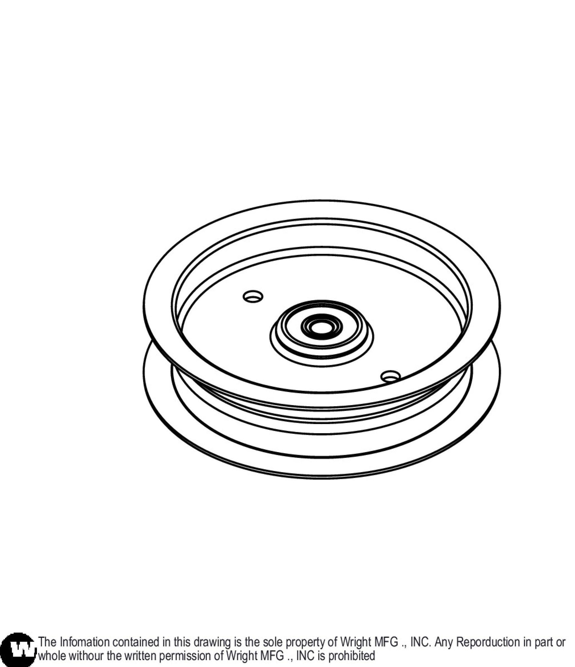 Small Idler Pulley For Deck 71460009.