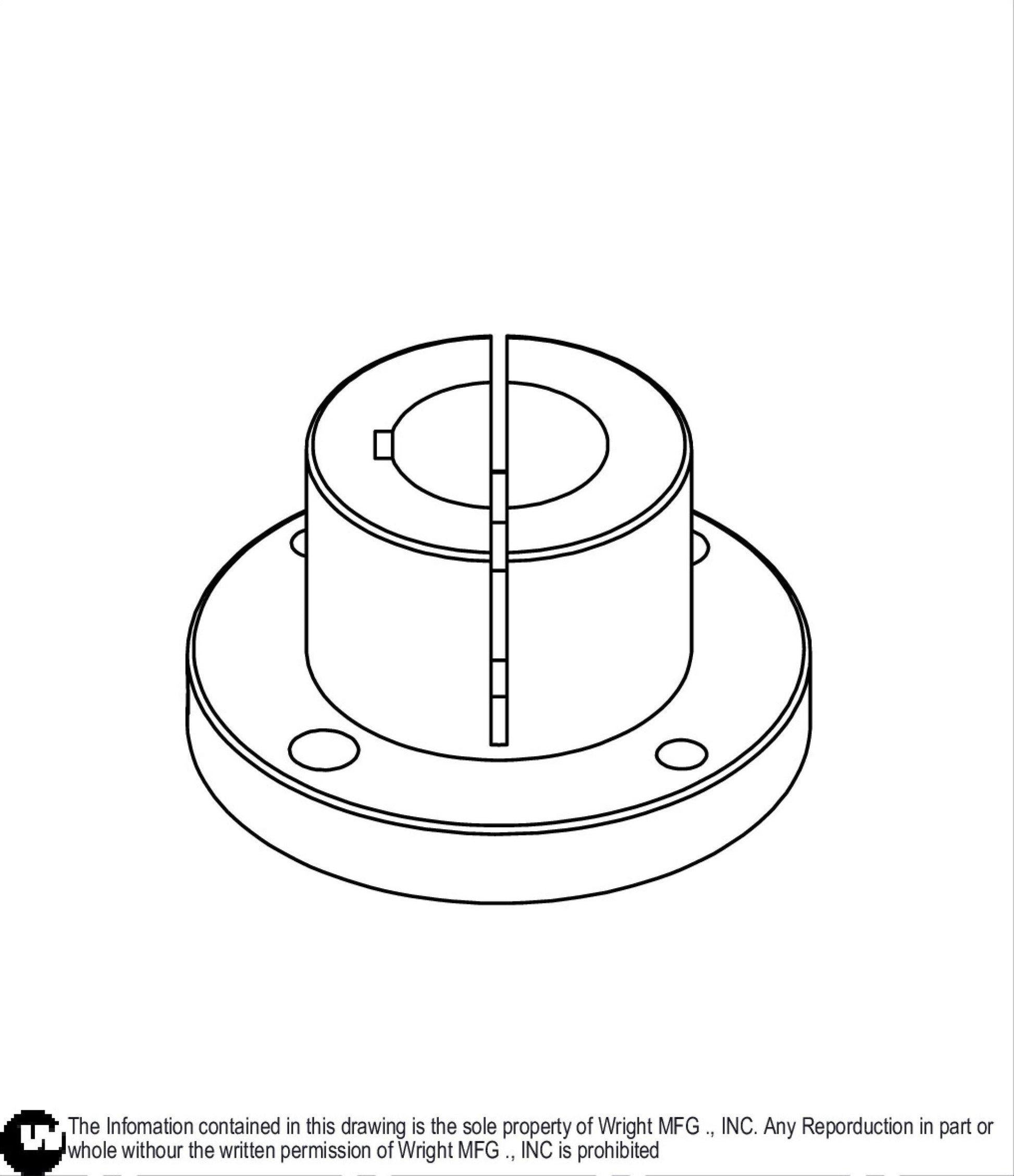 Tapered Split Bushing X 7/8 71460027.