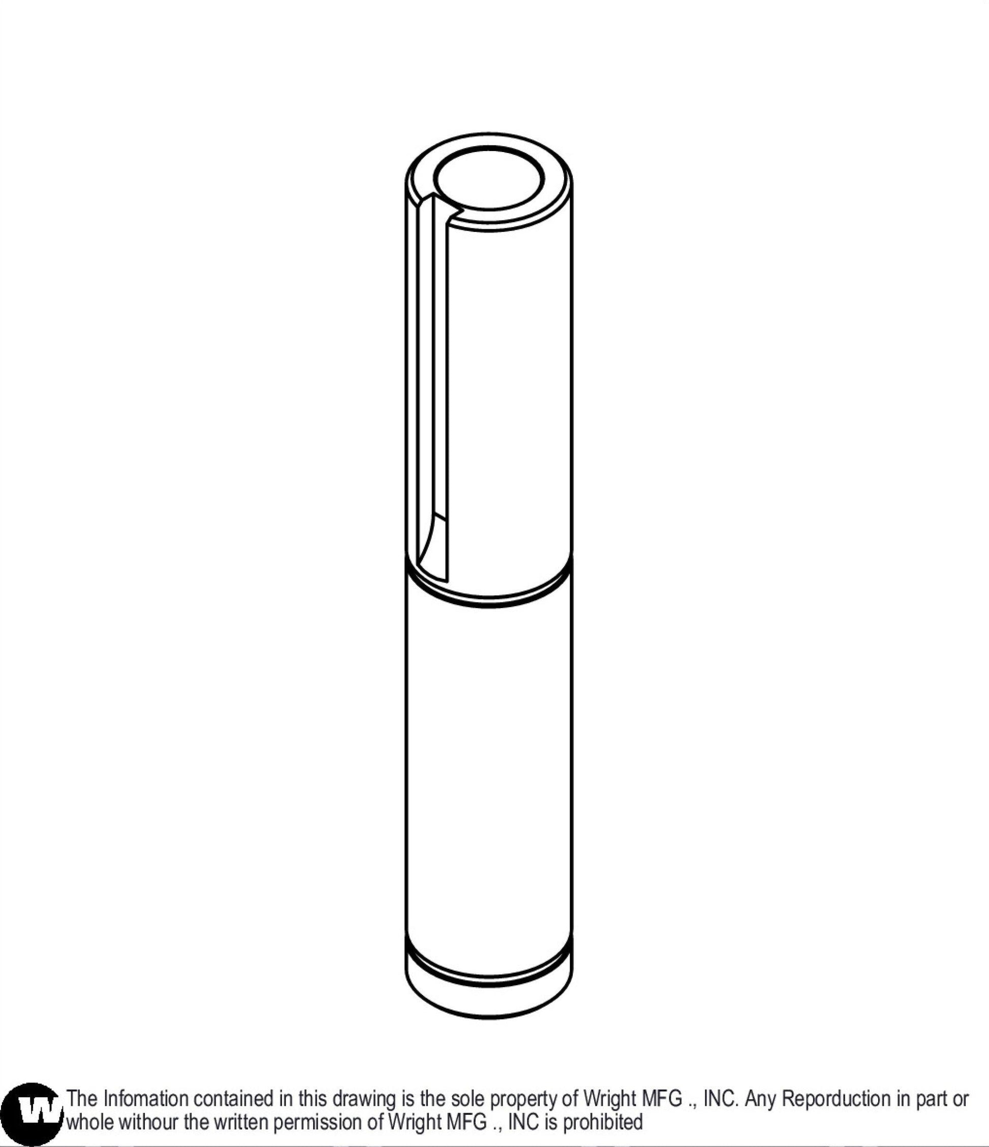 WVK 5.89" Spindle Shaft 71460050.