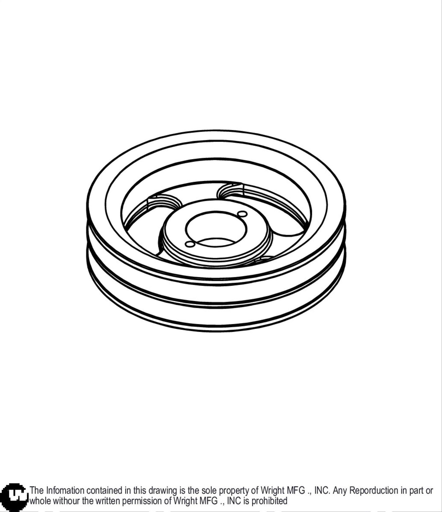 Double Grove Pulley 7 OD-A/B 71460056.