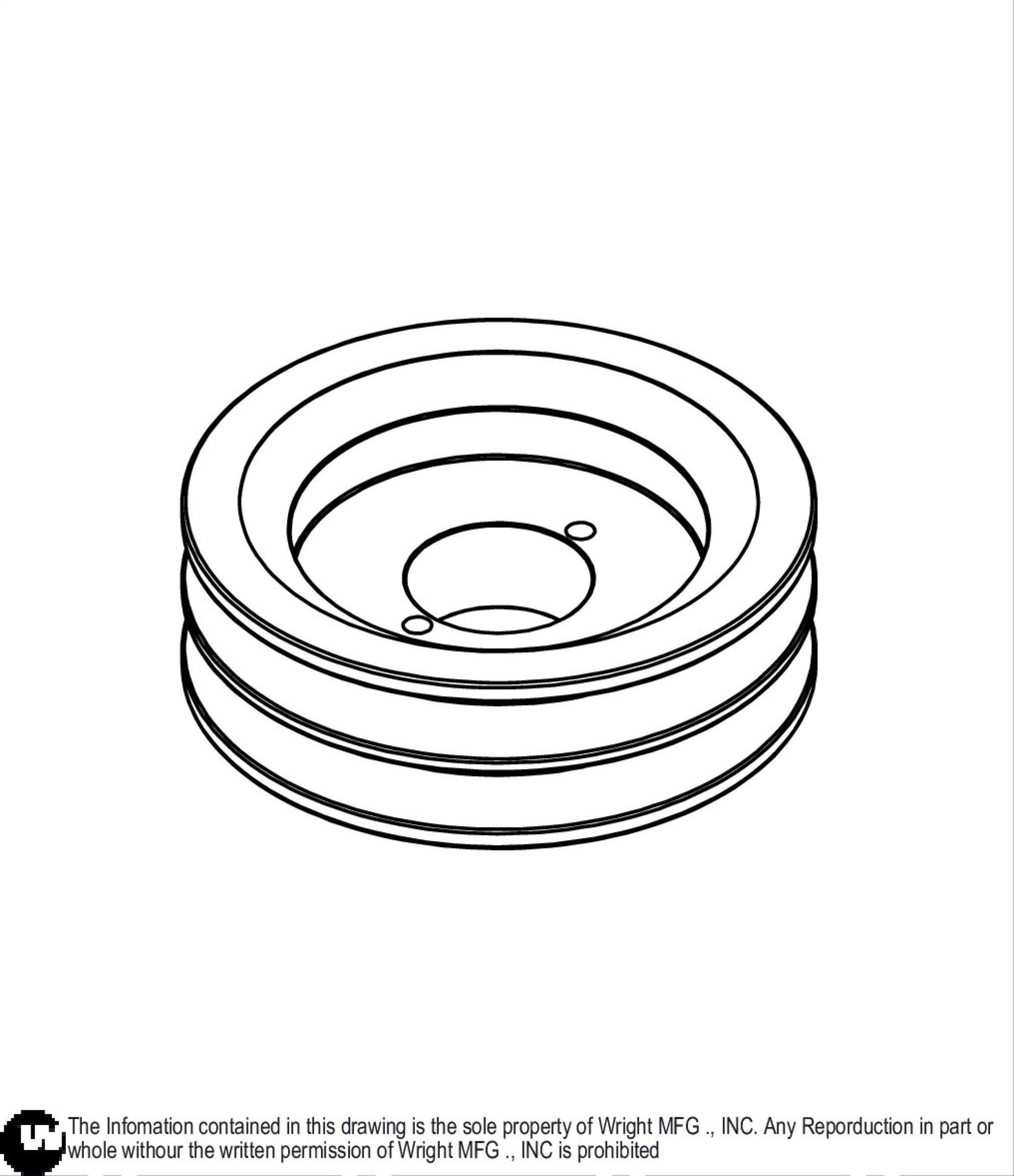 Double Grove Pulley 5.50 OD-A/B 71460061.