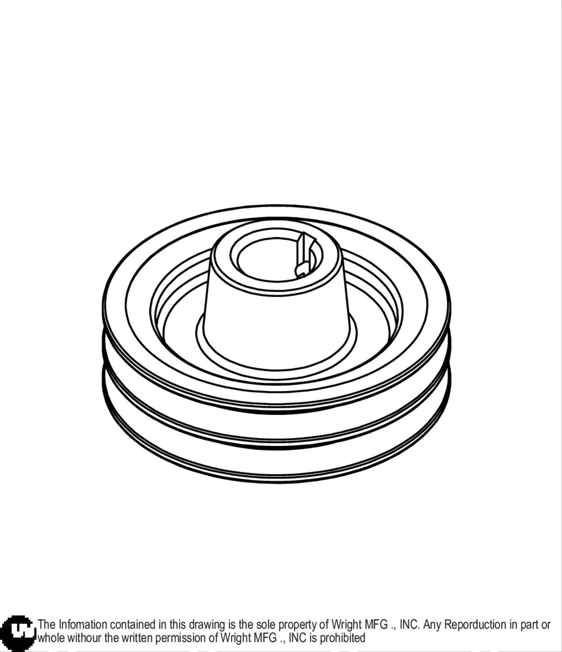 Modified A 5.00in Pulley 71460120.