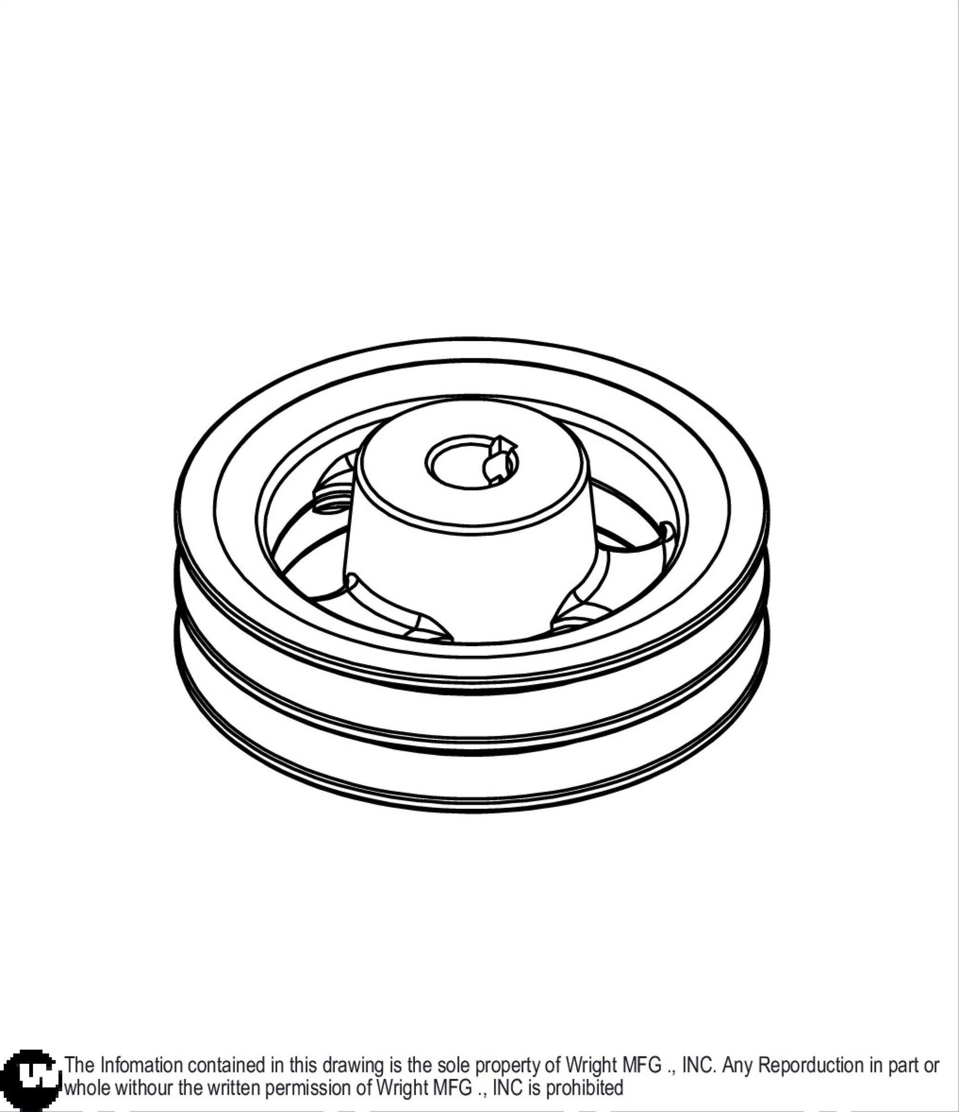 A 5.00in Pulley 71460121.