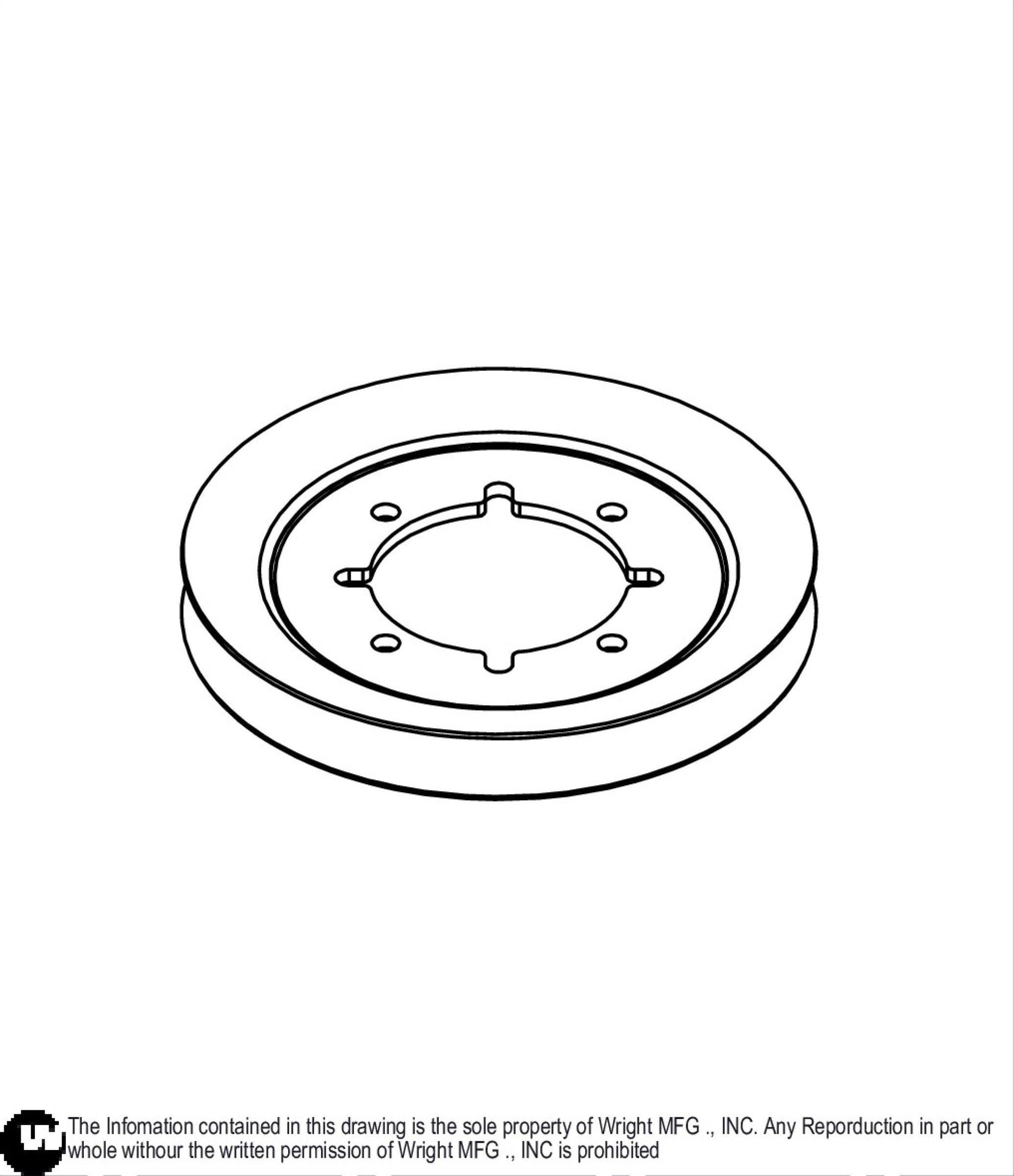 6.75 X Grove Clutch Pulley 71460138.