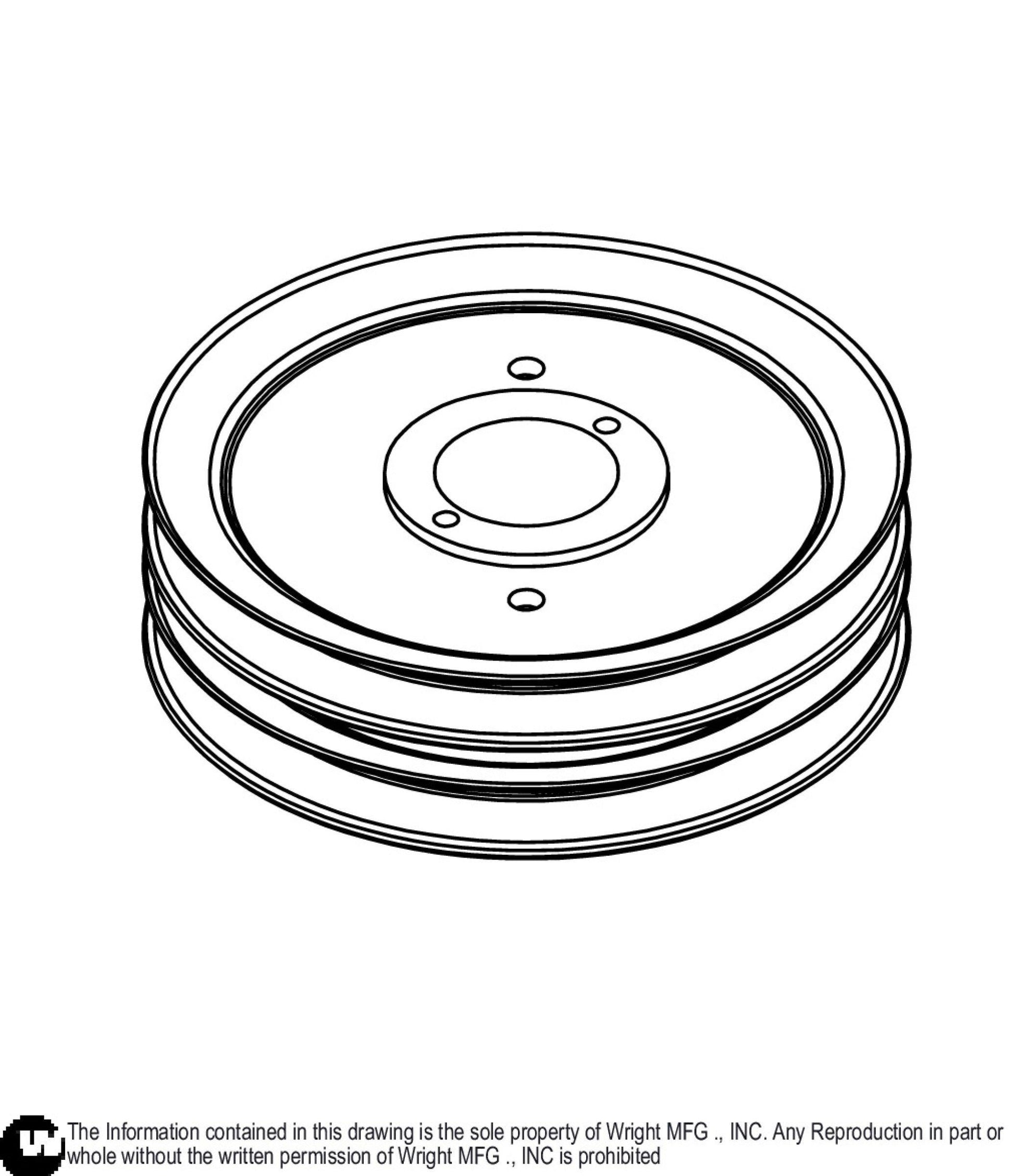 Double Groove Pulley 71460139.