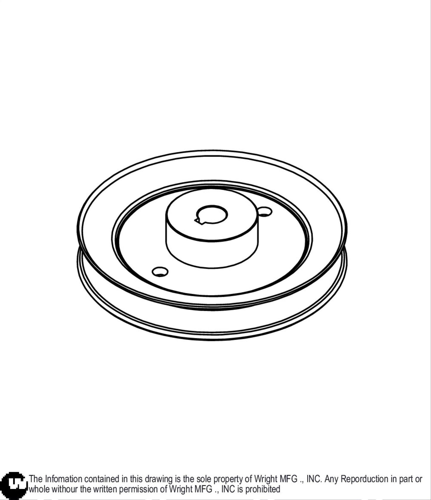 Single Split A/B, 15mm X 5.948 Ov Pulley 71460142.