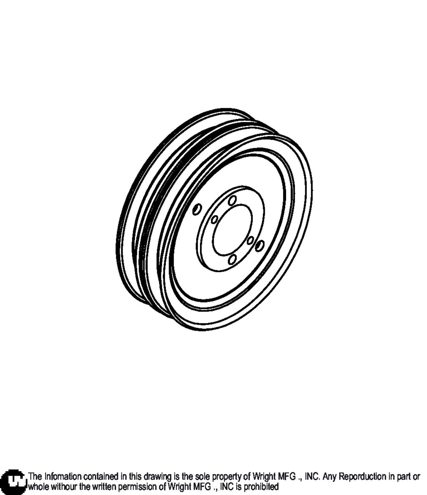 Double Split B H Bush X 6, 1In Pulley 71460144.