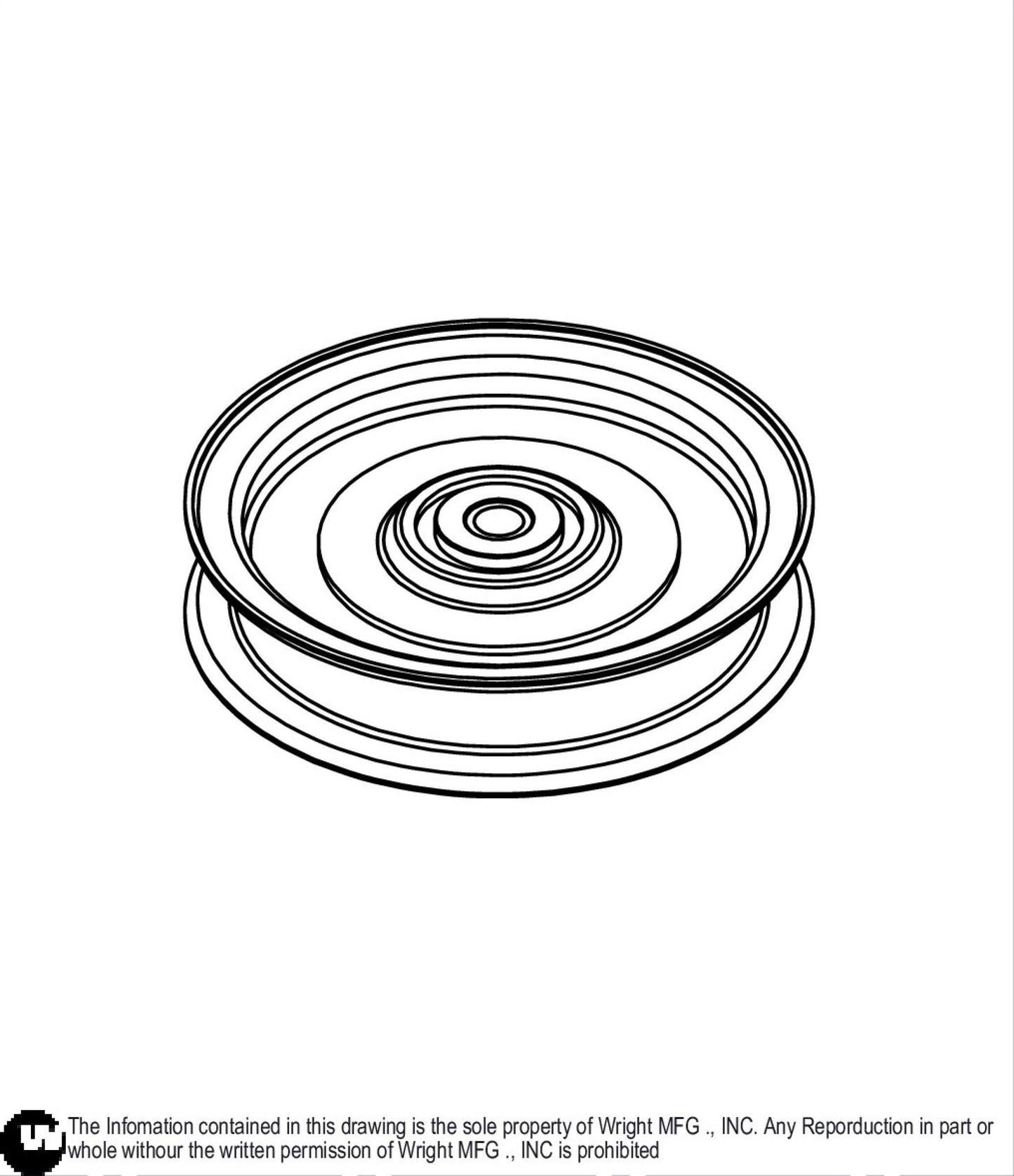 4 X 3/4 X 3/8 Bore Idler Pulley 71460162.