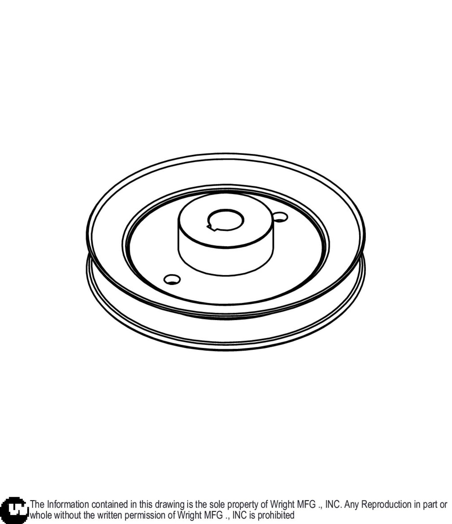 Single Split A/B Pulley 71460166.