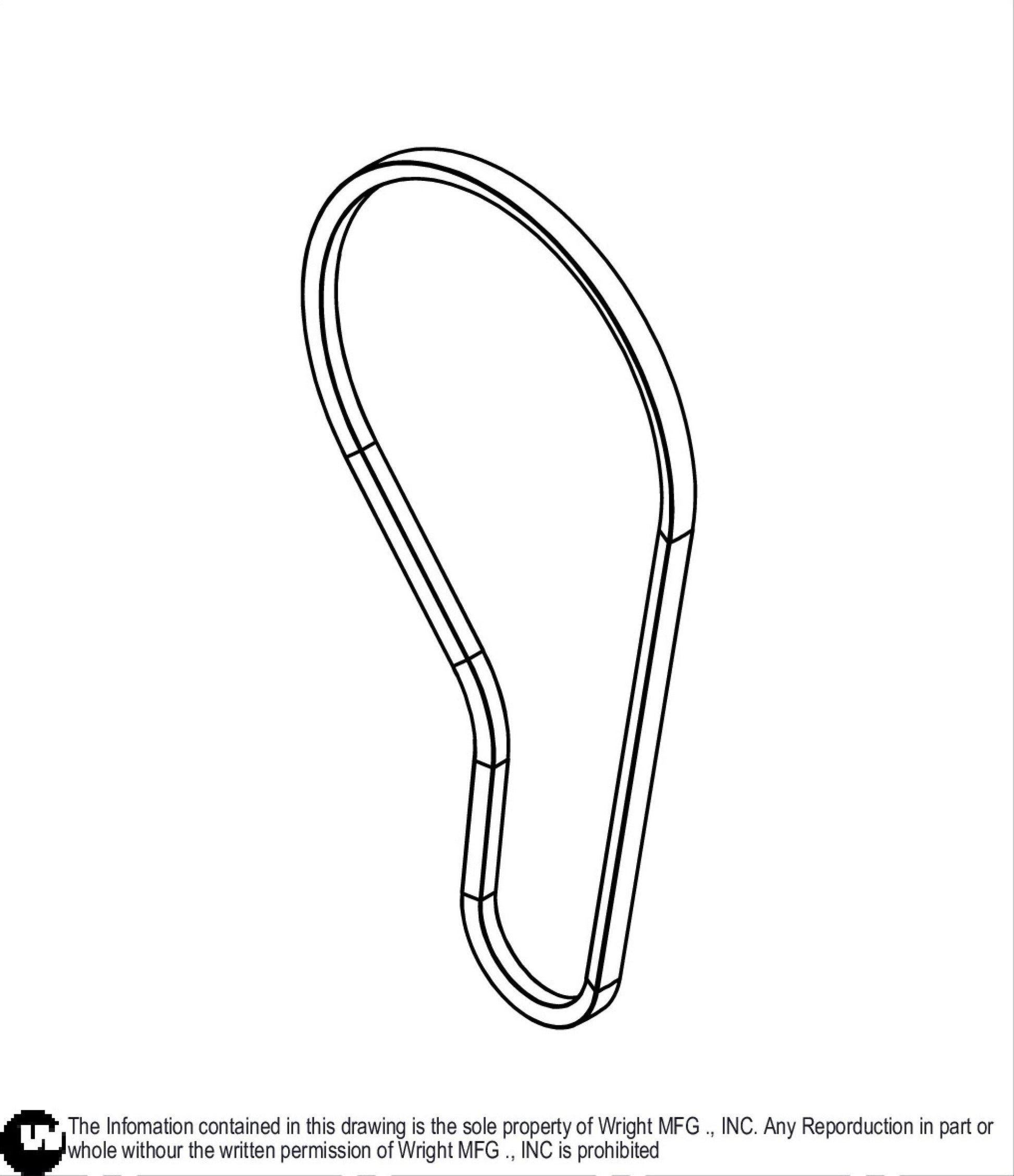 A Section Drive Belt 37.xx 71460170.