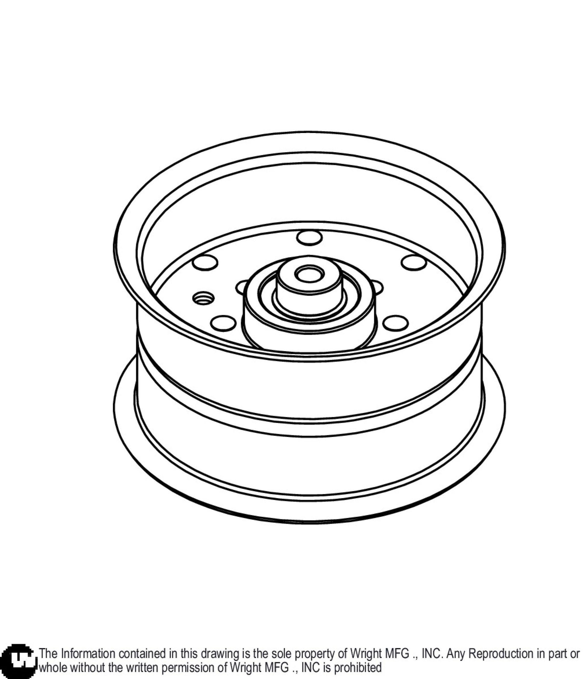 BSI Pulley 5 1/4 X 2 1/2 X 3/8 Bore 71460192.