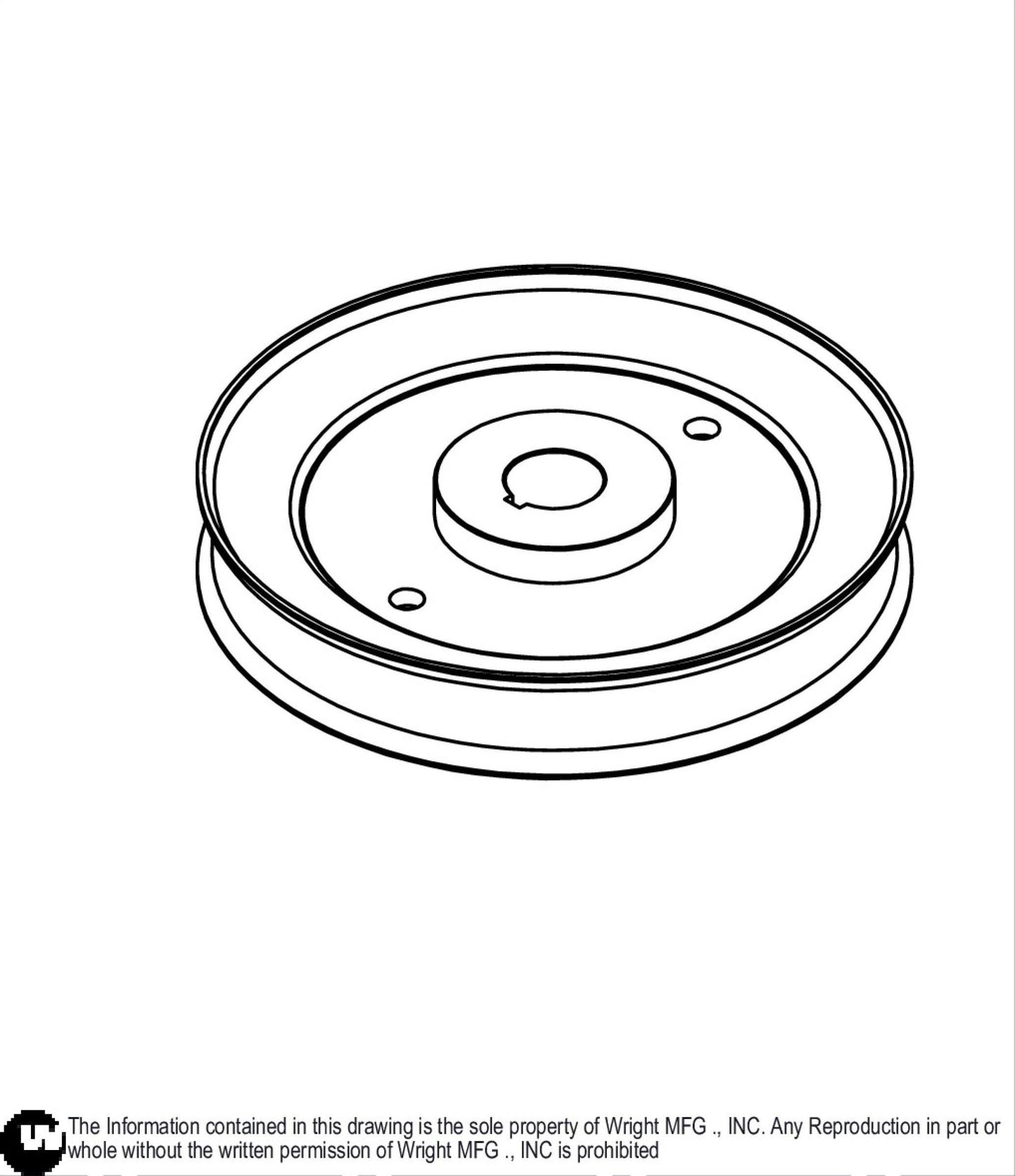 Deep Single Split B 7/8ID X 6 5/16OD Pulley 71460194.