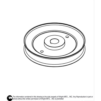 Deep Single Split B 7/8ID X 6 5/16OD Pulley 71460194