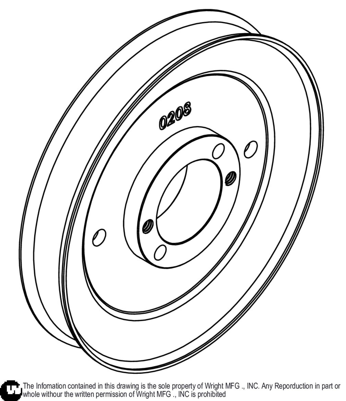 Deep Single Grove B H Bush 6 5/16 O Pulley 71460208.