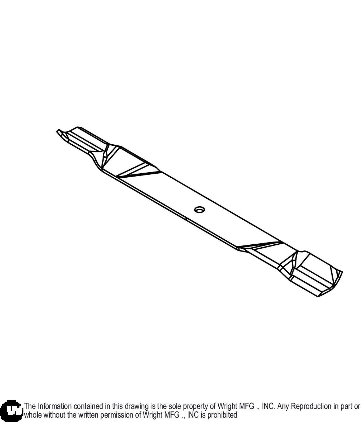 24 1/2 Mulching Blade 71490004.