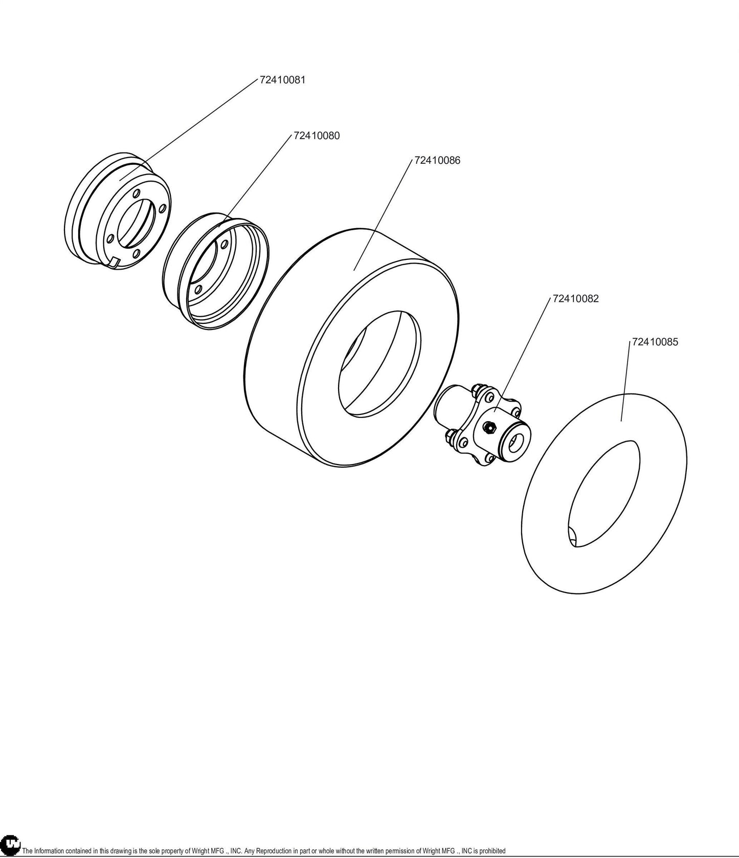 9 X 3.50-4 Tire & Assembly Wheel (PRO 1'S) 72240001.