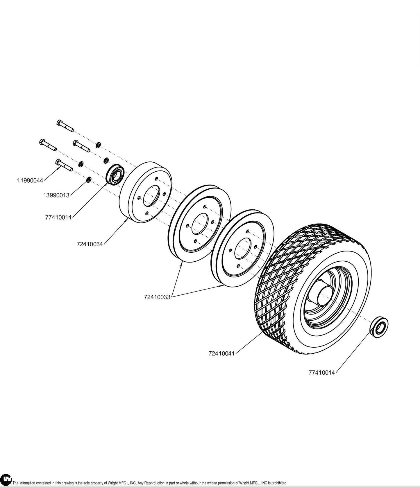 Wheel And Pulley Assembly 32 GD 72410037.