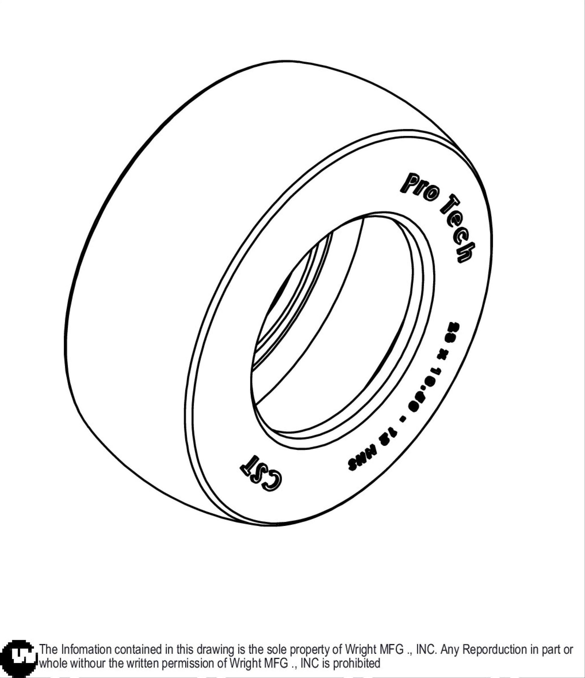 23X10.5-12 CST Tire Only 72410052.