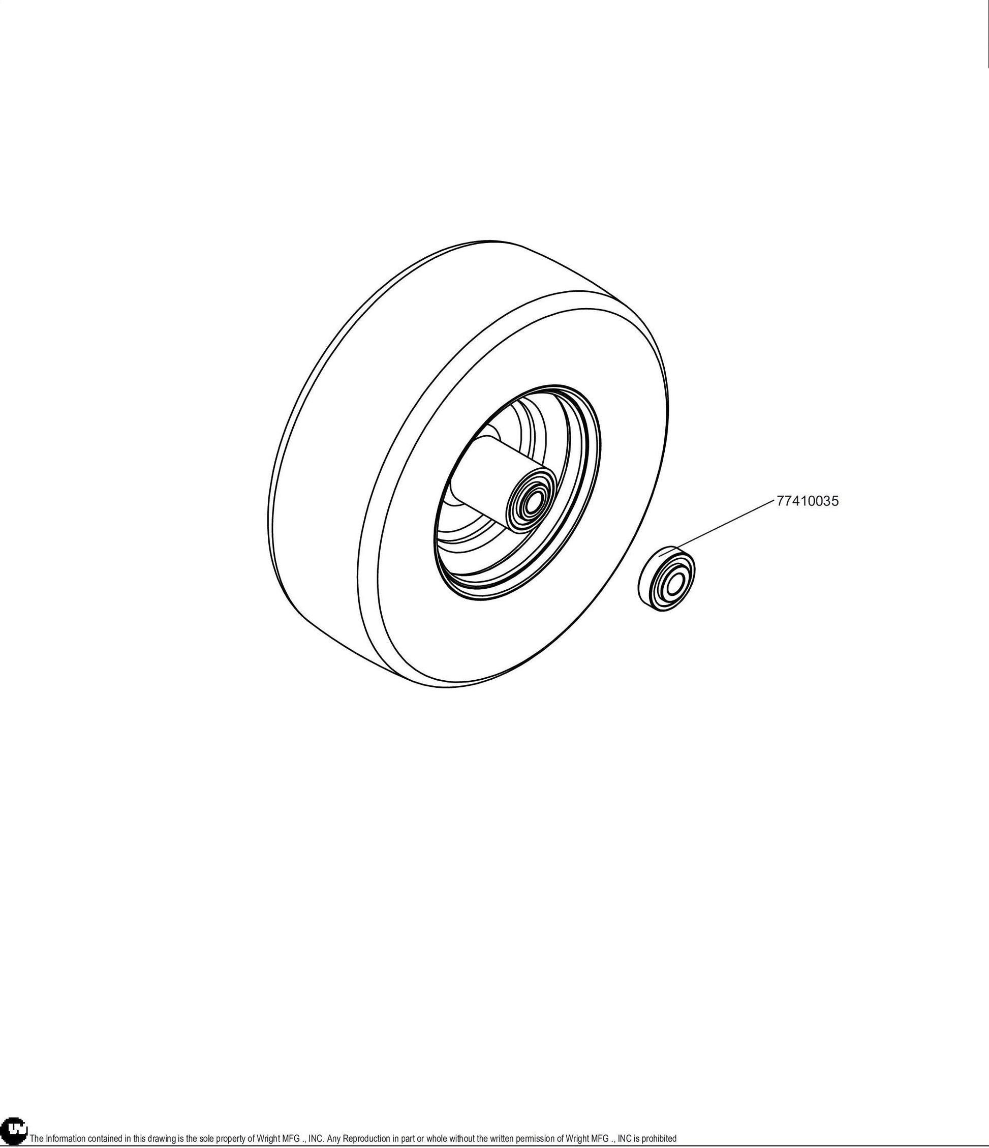 Caster Wheel Assembly 13 X 5.00 - 6 72460039.