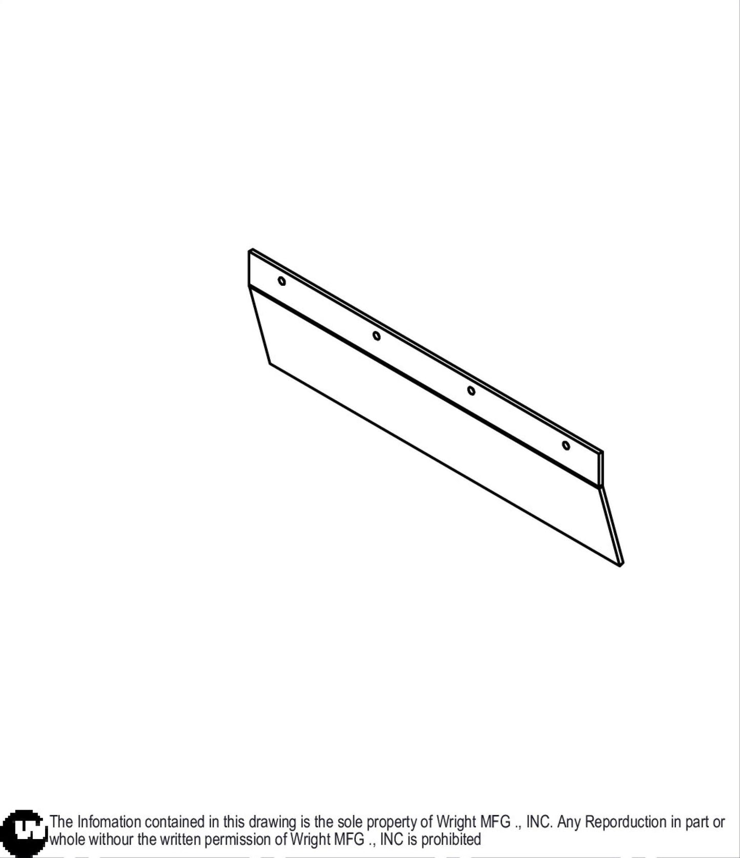 WZ 61" RD Engine Deck Rubber Baffle 76410002.