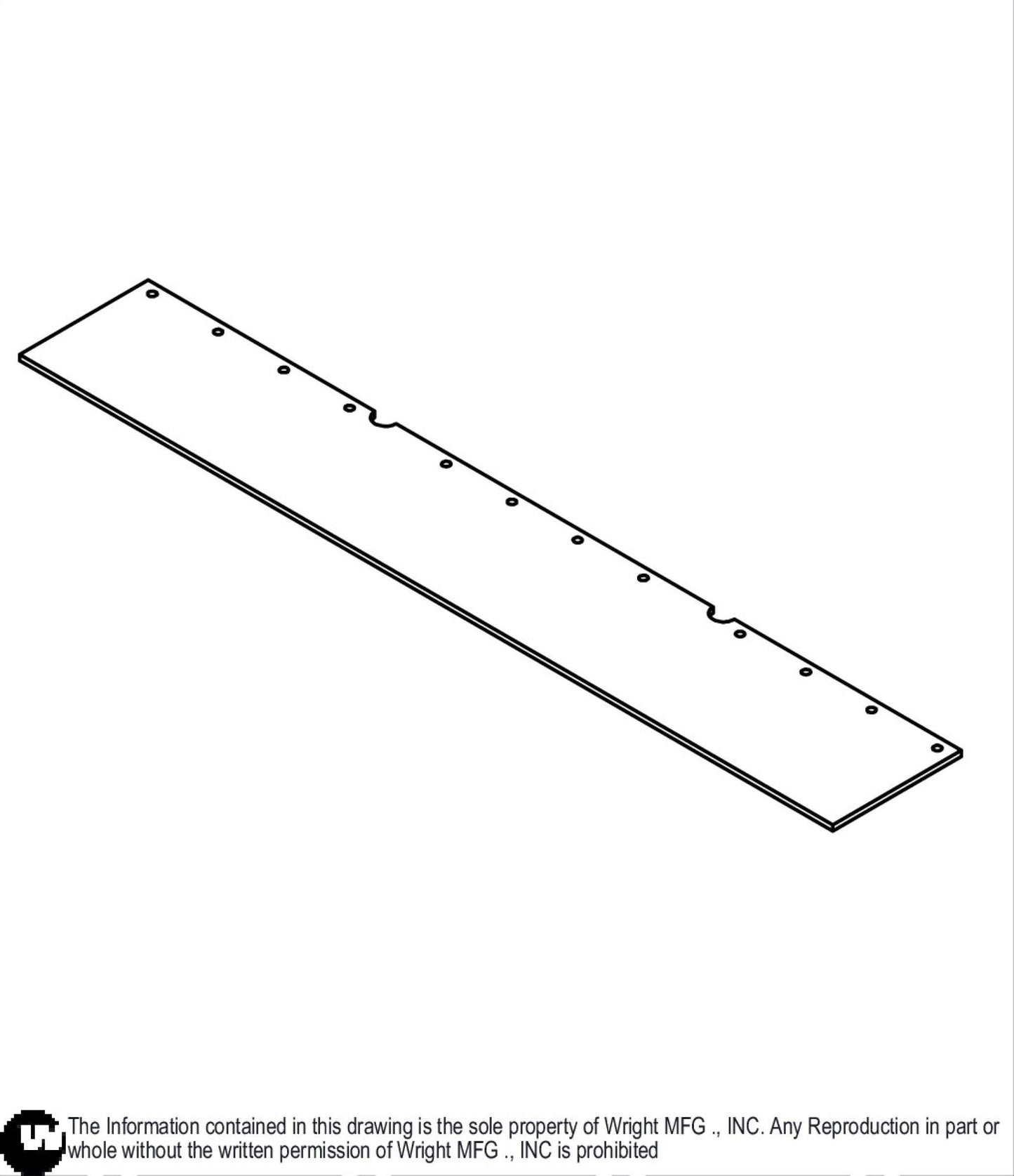 WZ 52" RD Rubber Deflector Baffle 76440002.
