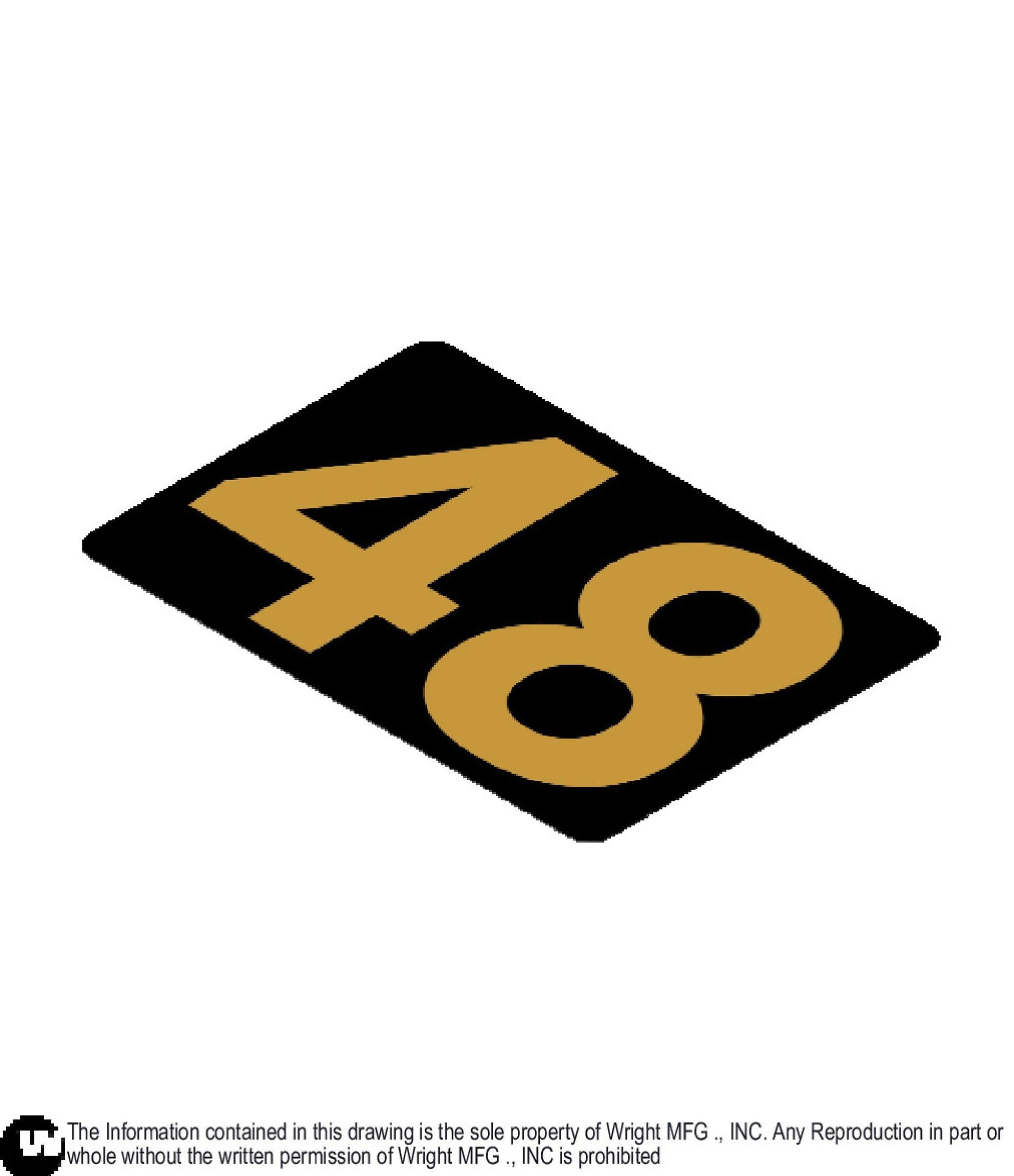 48" Deck Size Decal 76490008.