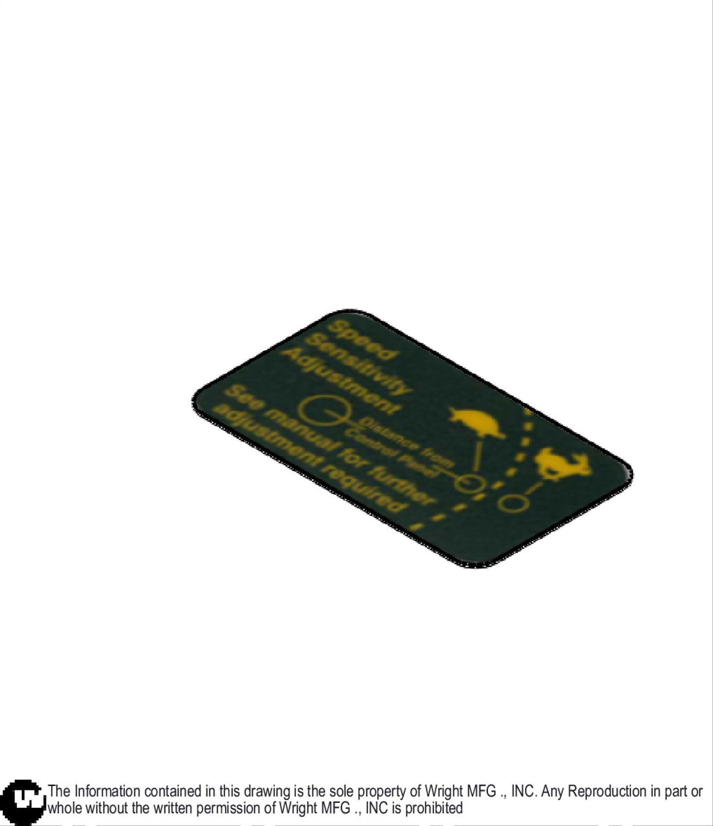 Speed Sensitivity Adjustment Decal 76490018.