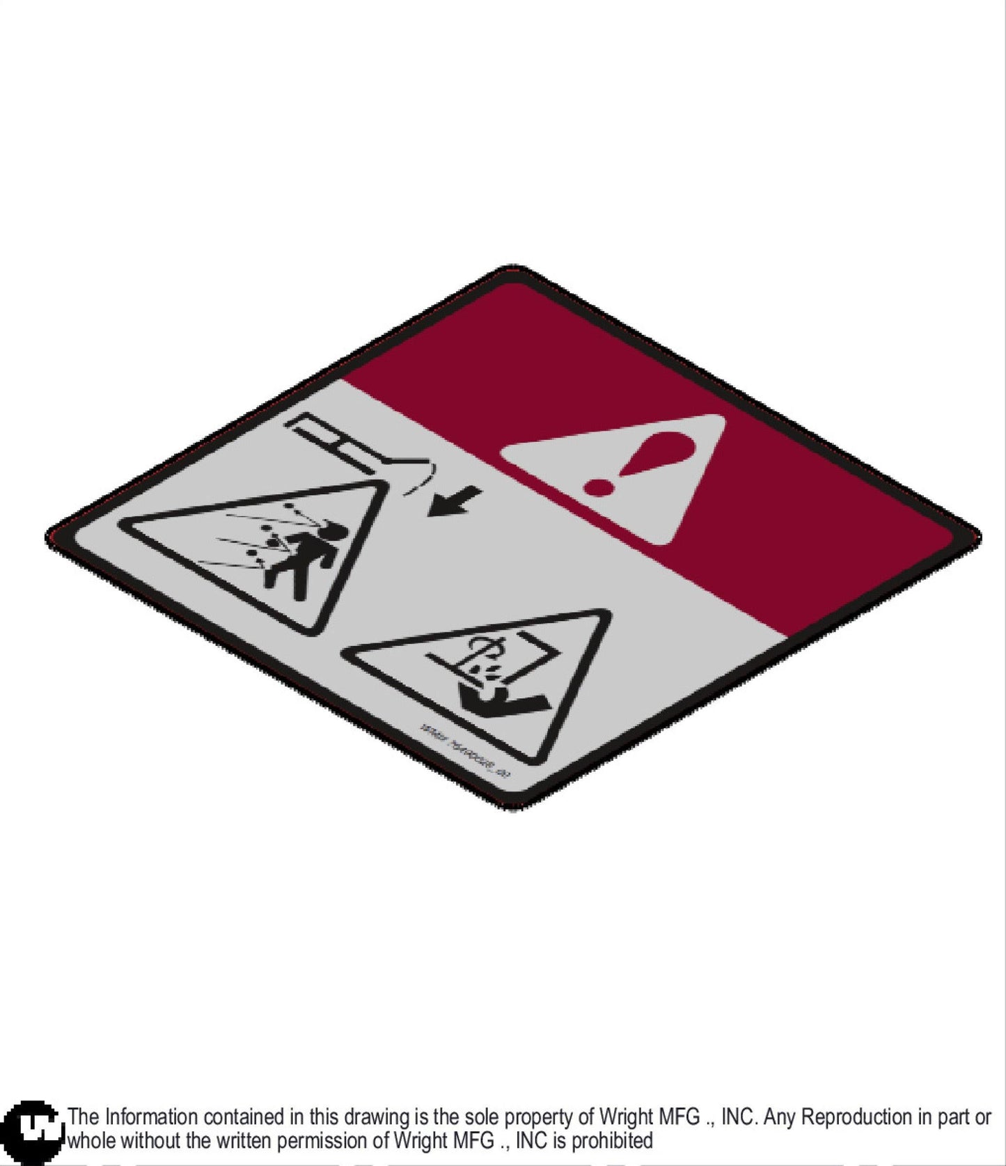 CE Danger Decal 76490028.