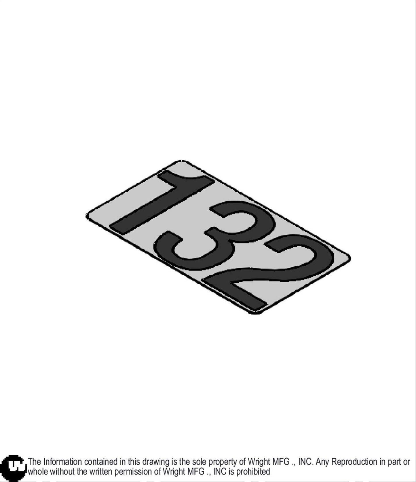 132cm Deck Size Decal 76490043.