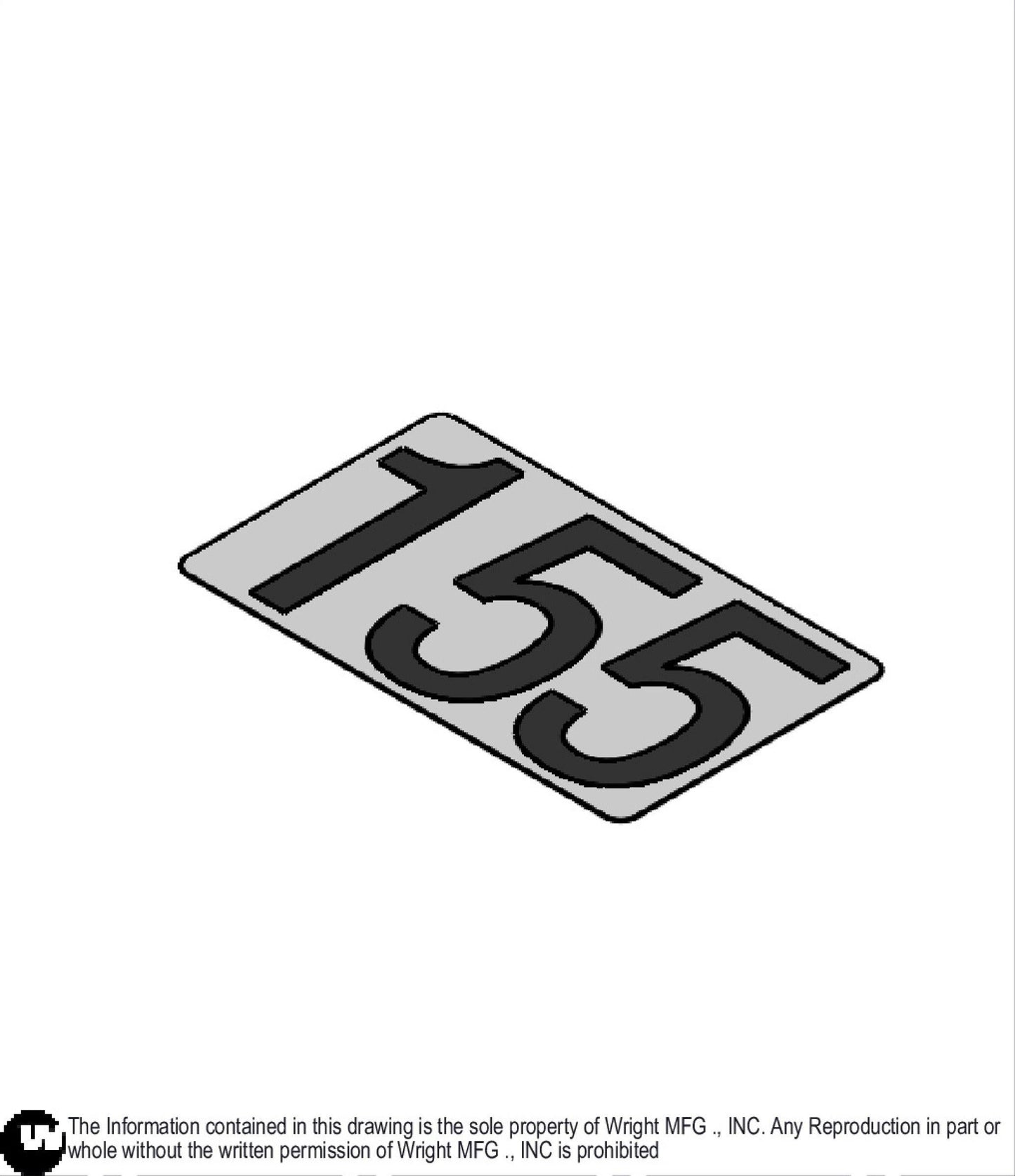 155cm Deck Size Decal 76490044.