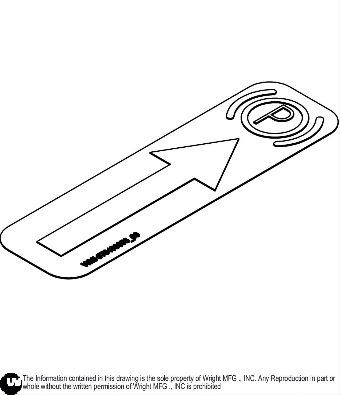 Parking Brake Decal, CE 76490053.