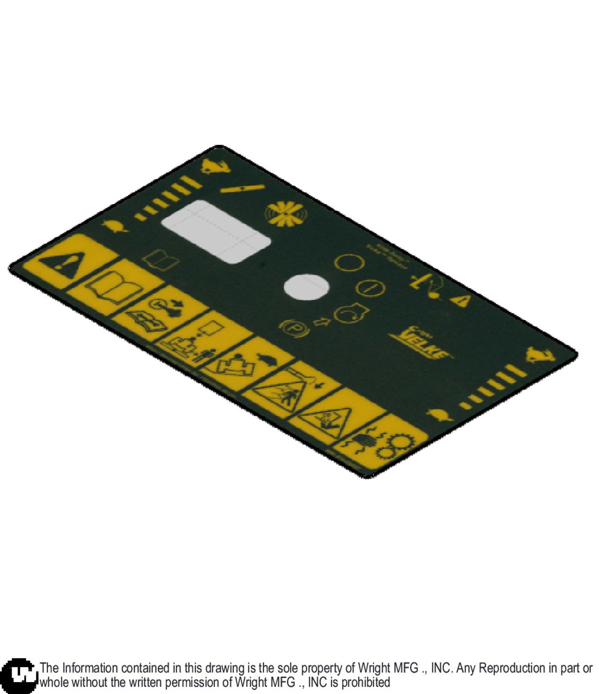 Velke PG Dash Decal, CE 76490057.