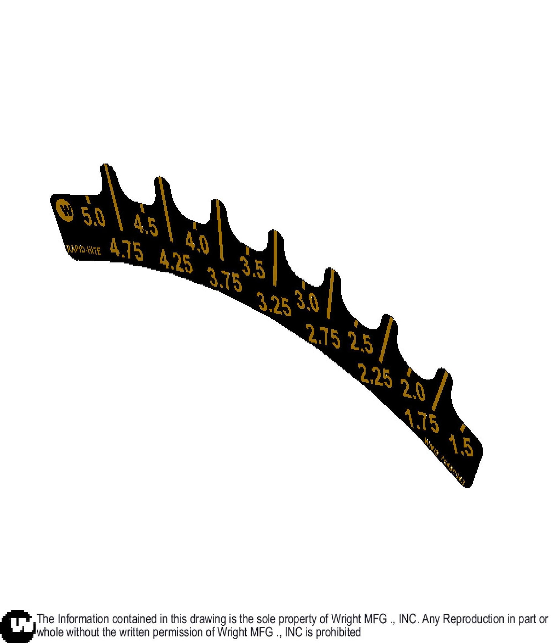 Z Deck Height Selector Decal 76490063.