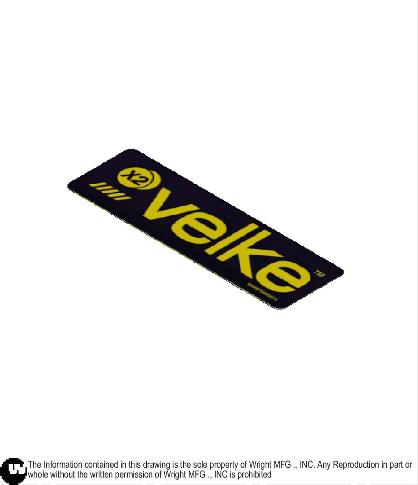 Large Velke X2 Logo Decal 76490074.