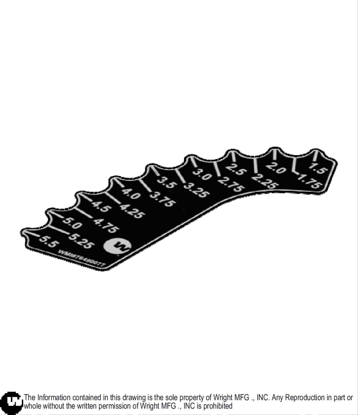 ZK Stander Deck Height Selector Decal 76490077.
