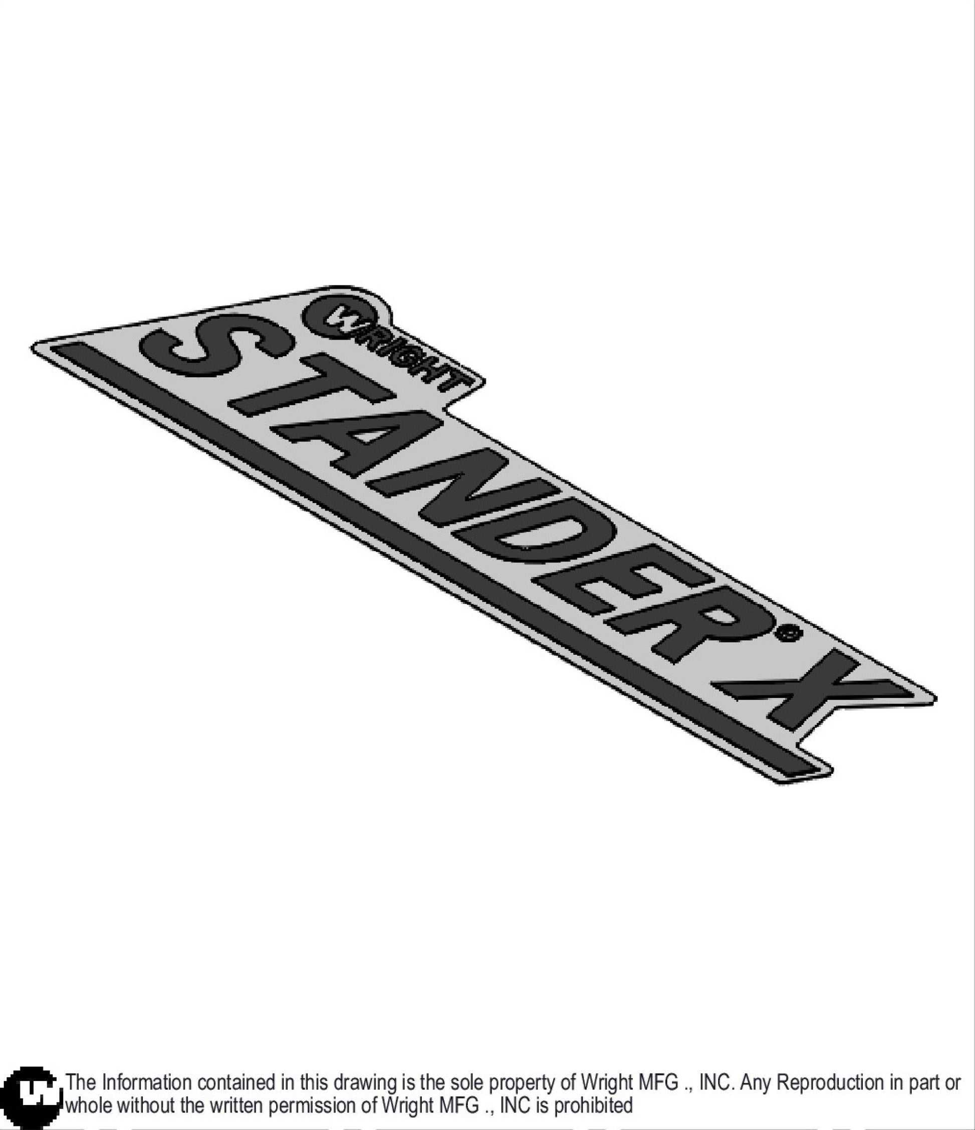 Stander X Dash Decal 76490090.