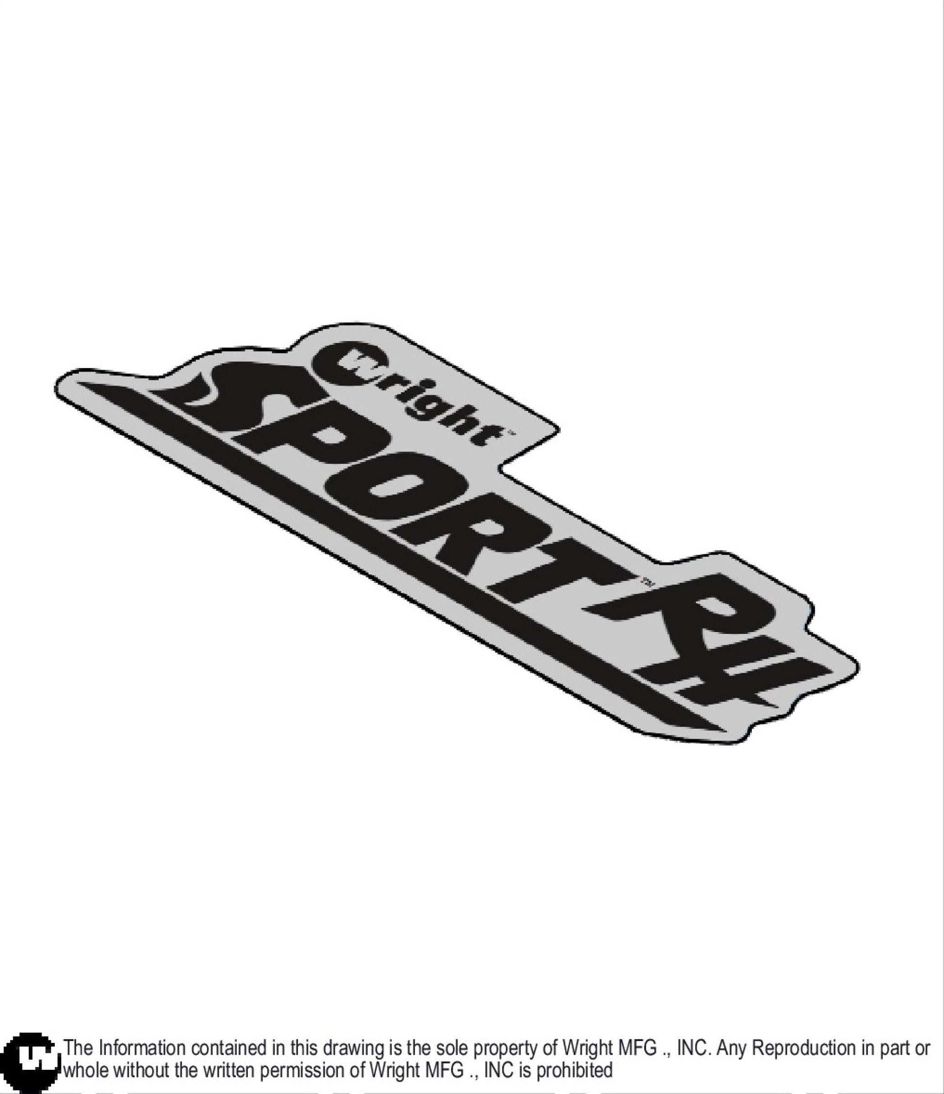Upright Sport RH Decal 76490097.