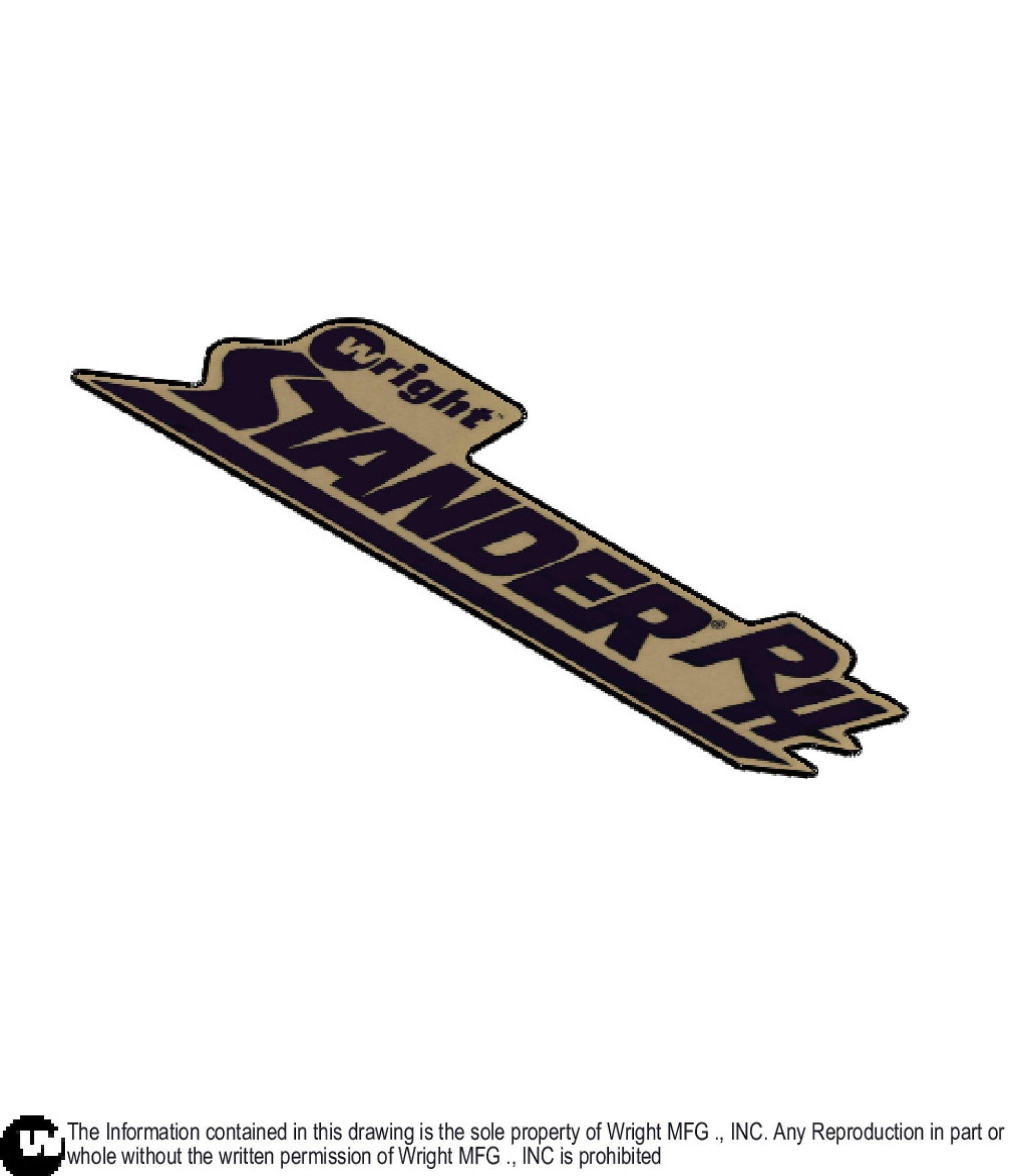Upright Stander RH Decal 76490098.