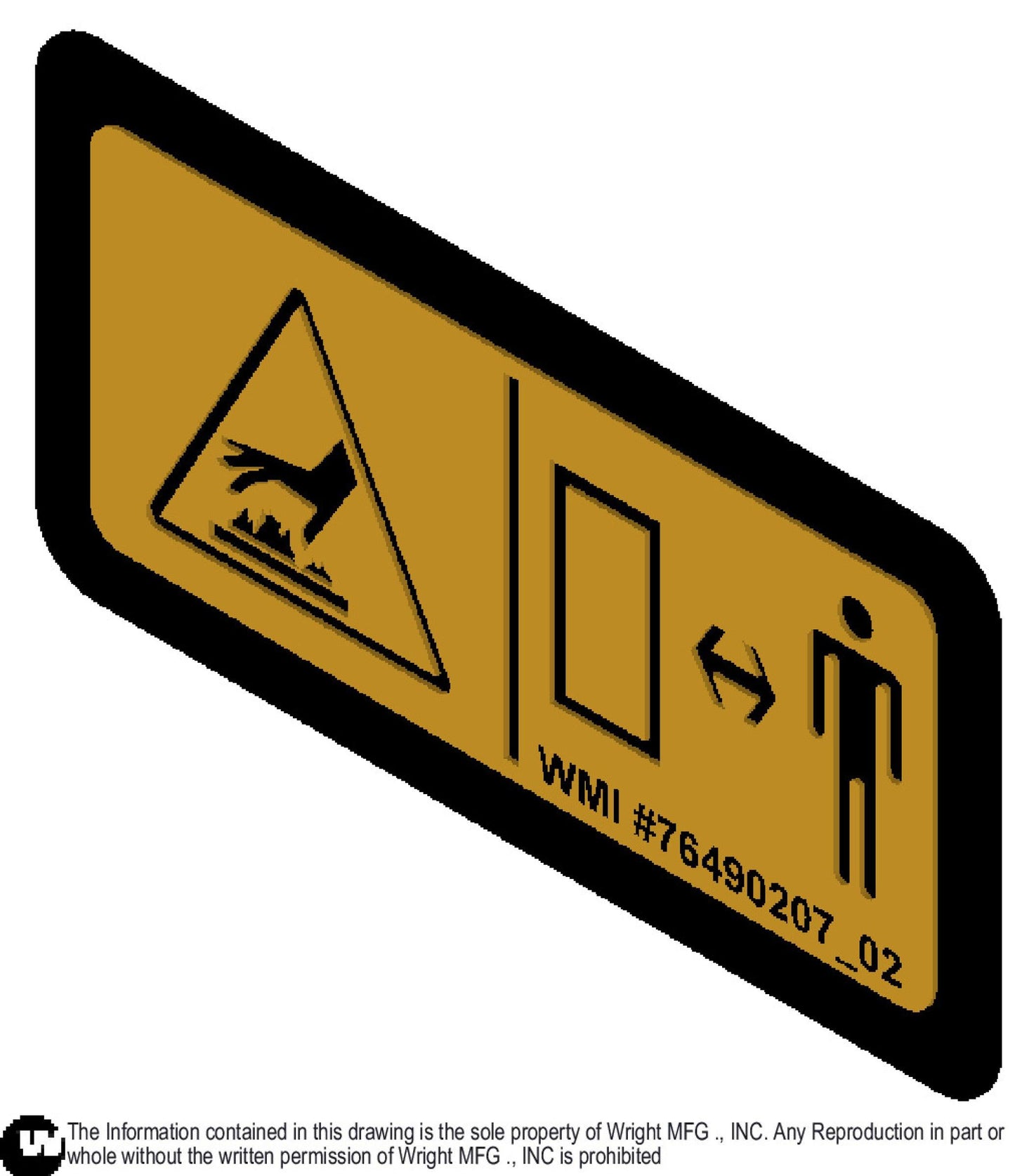 Hot Warning Decal 76490207.