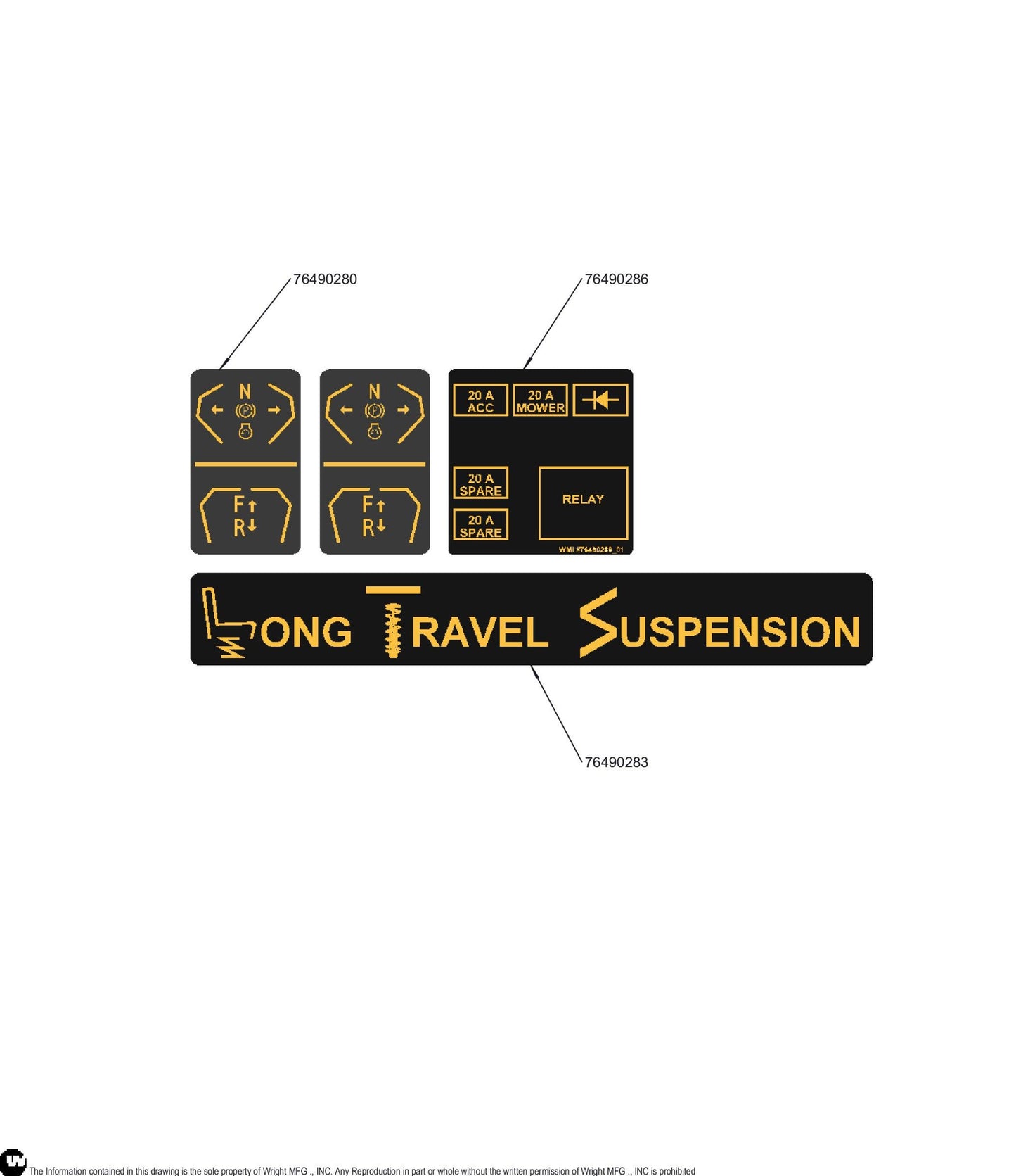 WZXT Console Decal Kit 76490293.