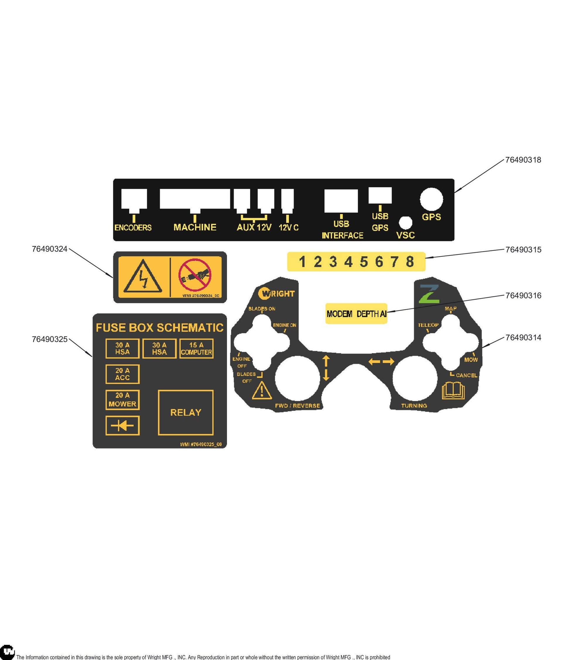 WSZK Robotic SRC-Computer Decal Kit 76490317.