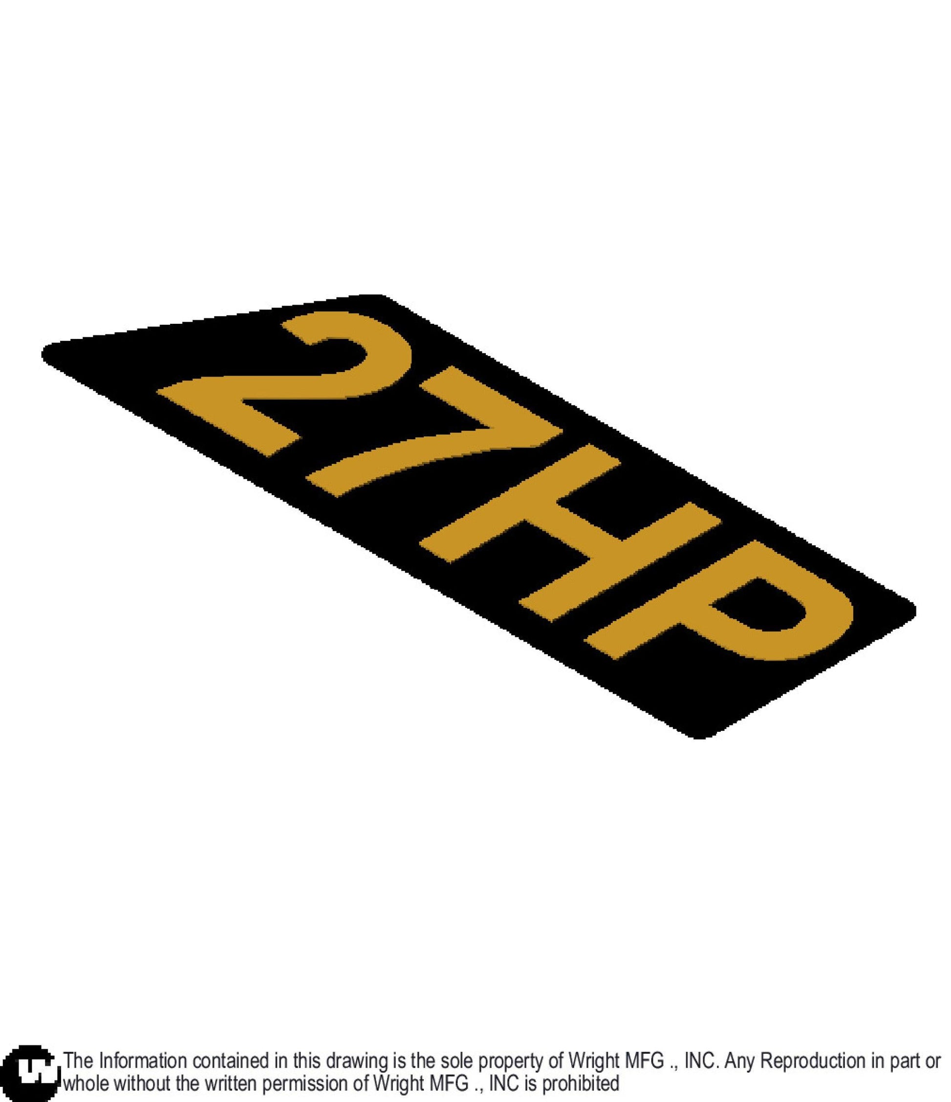27 HP Decal 76490326.